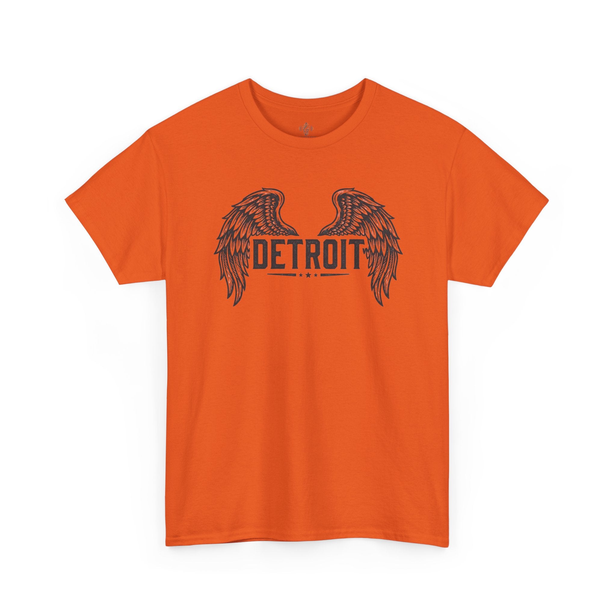 Unisex Heavy Cotton Tee - DETROIT WINGED, black
