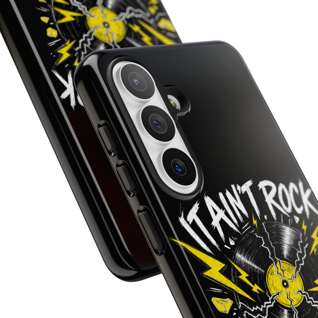 Phone Case — "It Ain't Rock Without the Snap Crackle & Pop" Vintage Vinyl Design
