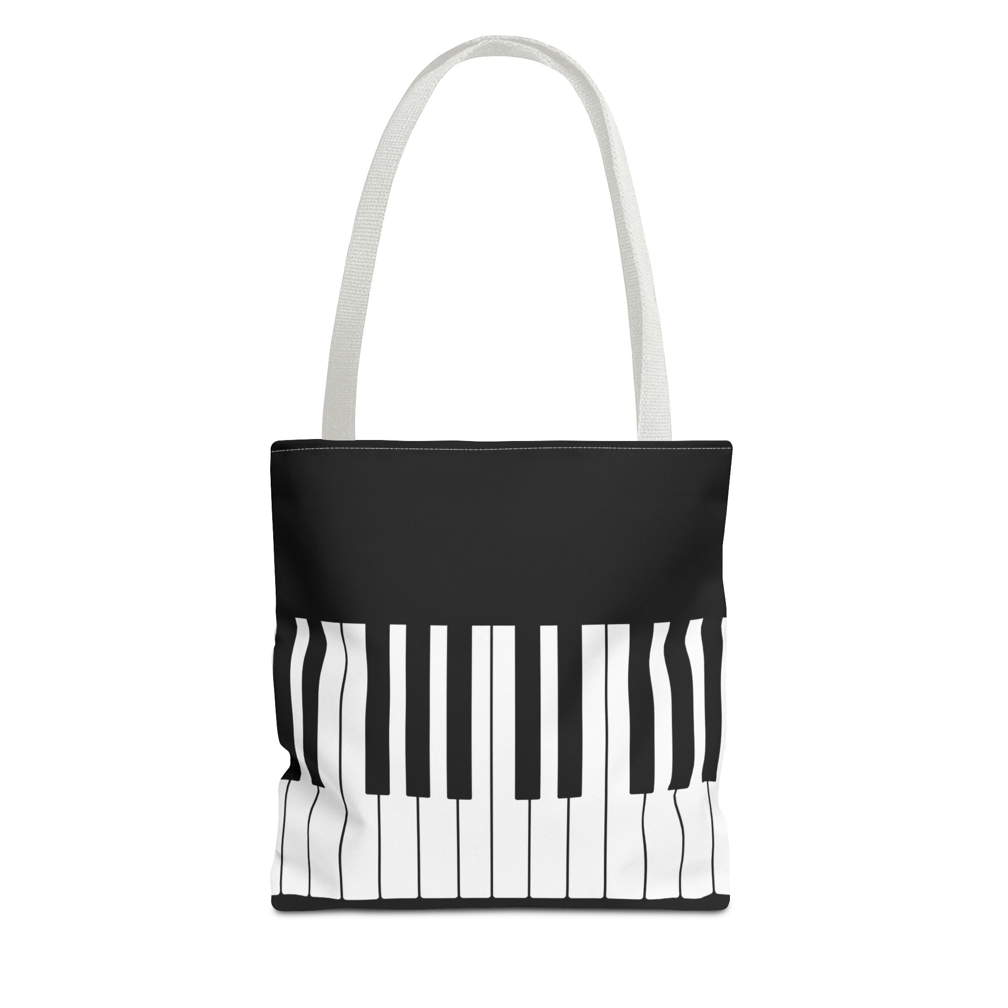 Piano Keys Tote Bag - Musician Keyboard Print Canvas Tote