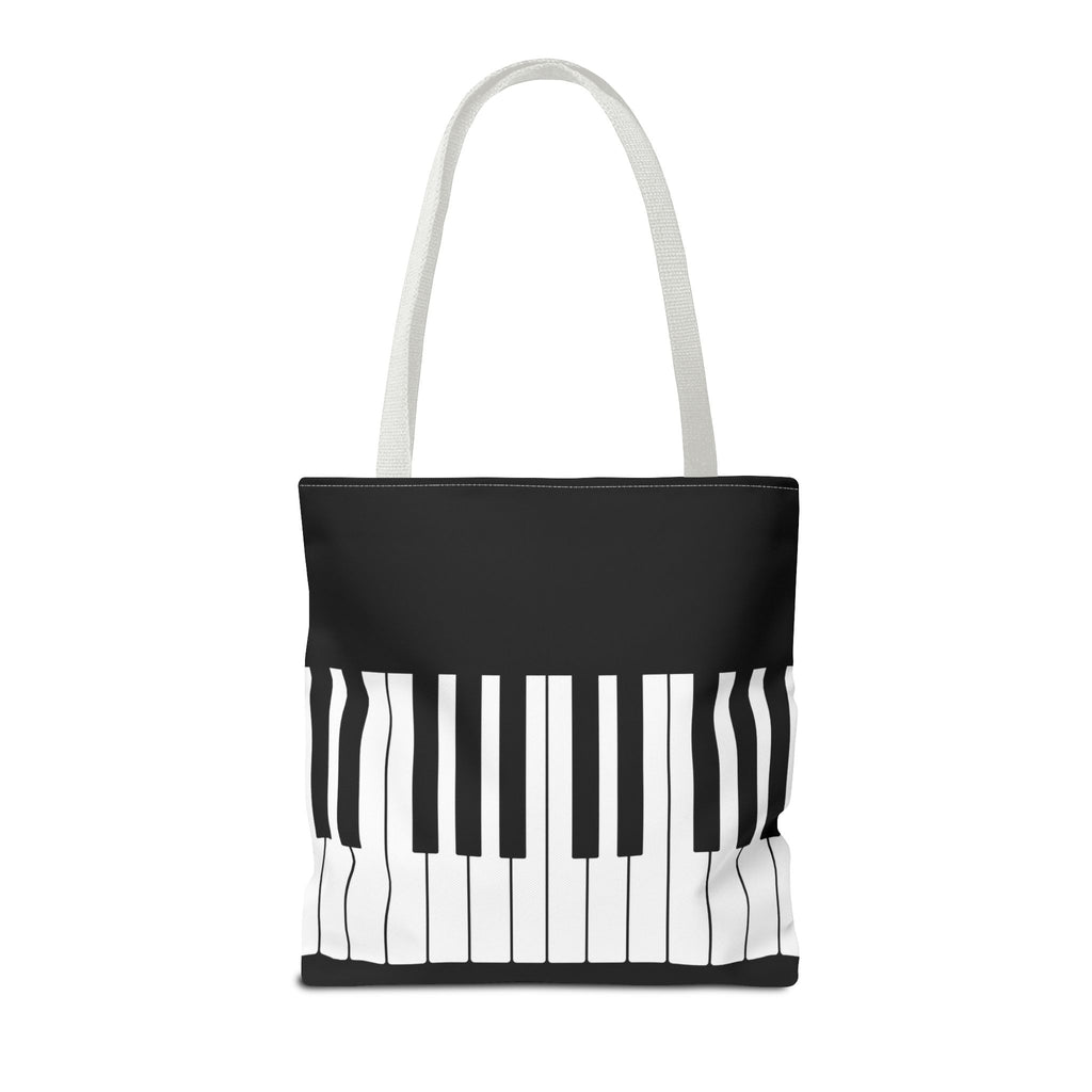 Piano Keys Tote Bag - Musician Keyboard Print Canvas Tote