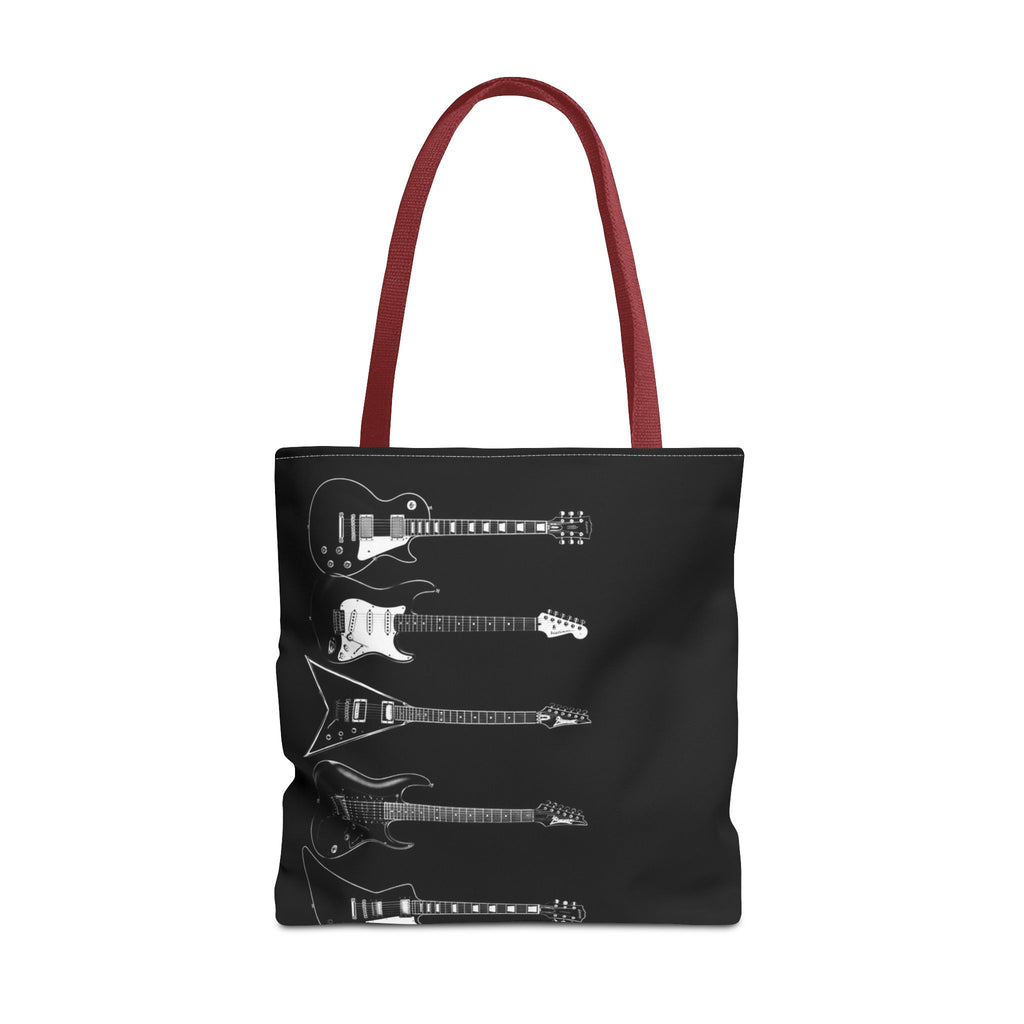 Electric Guitars Black Tote Bag – Rock Music Instrument Shopper