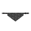 Clip-On Pet Bandana — Black Patterned Led Zeppelin Collar Scarf for Dogs & Cats