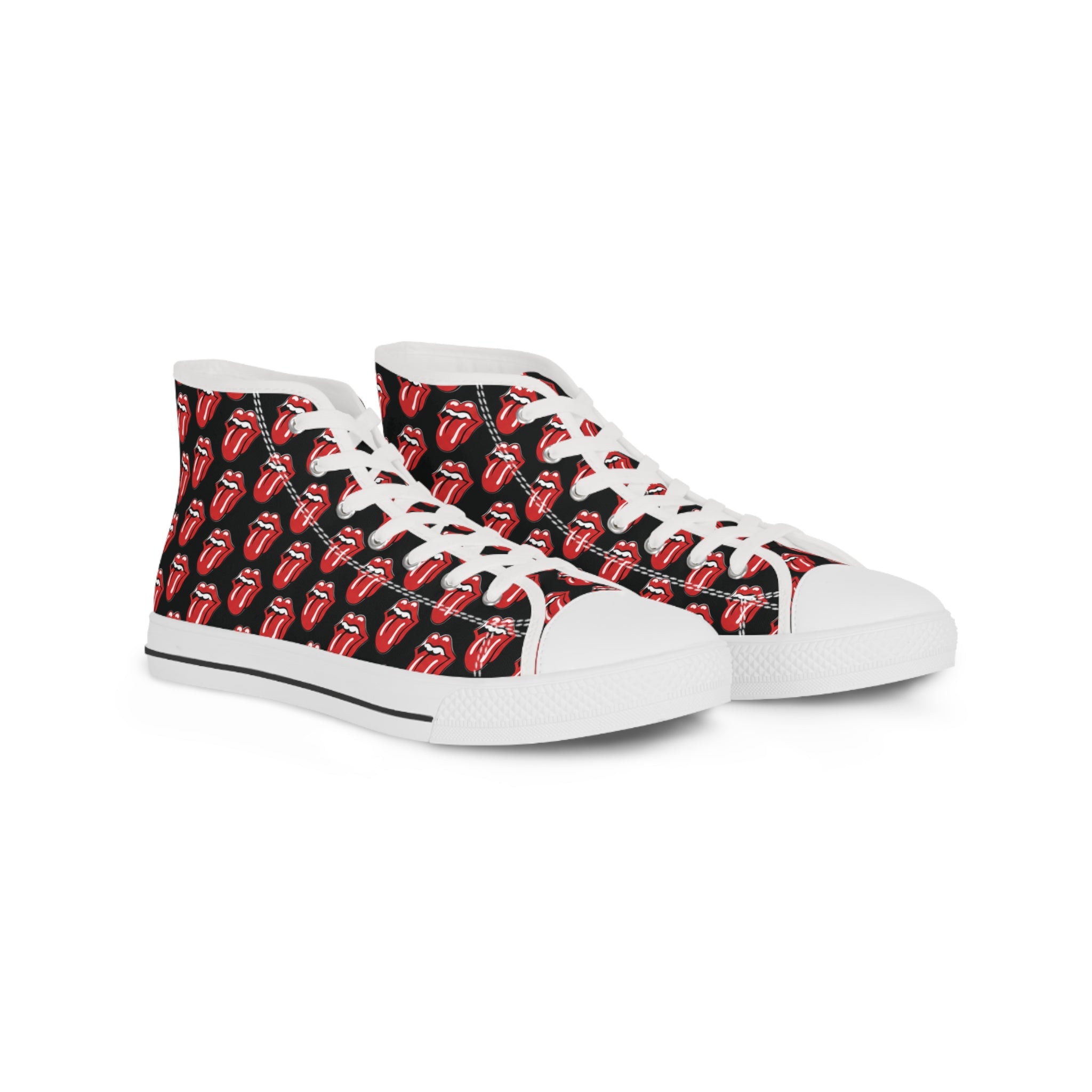 High Top Sneakers – Rolling Stones Symbols Skate Shoes