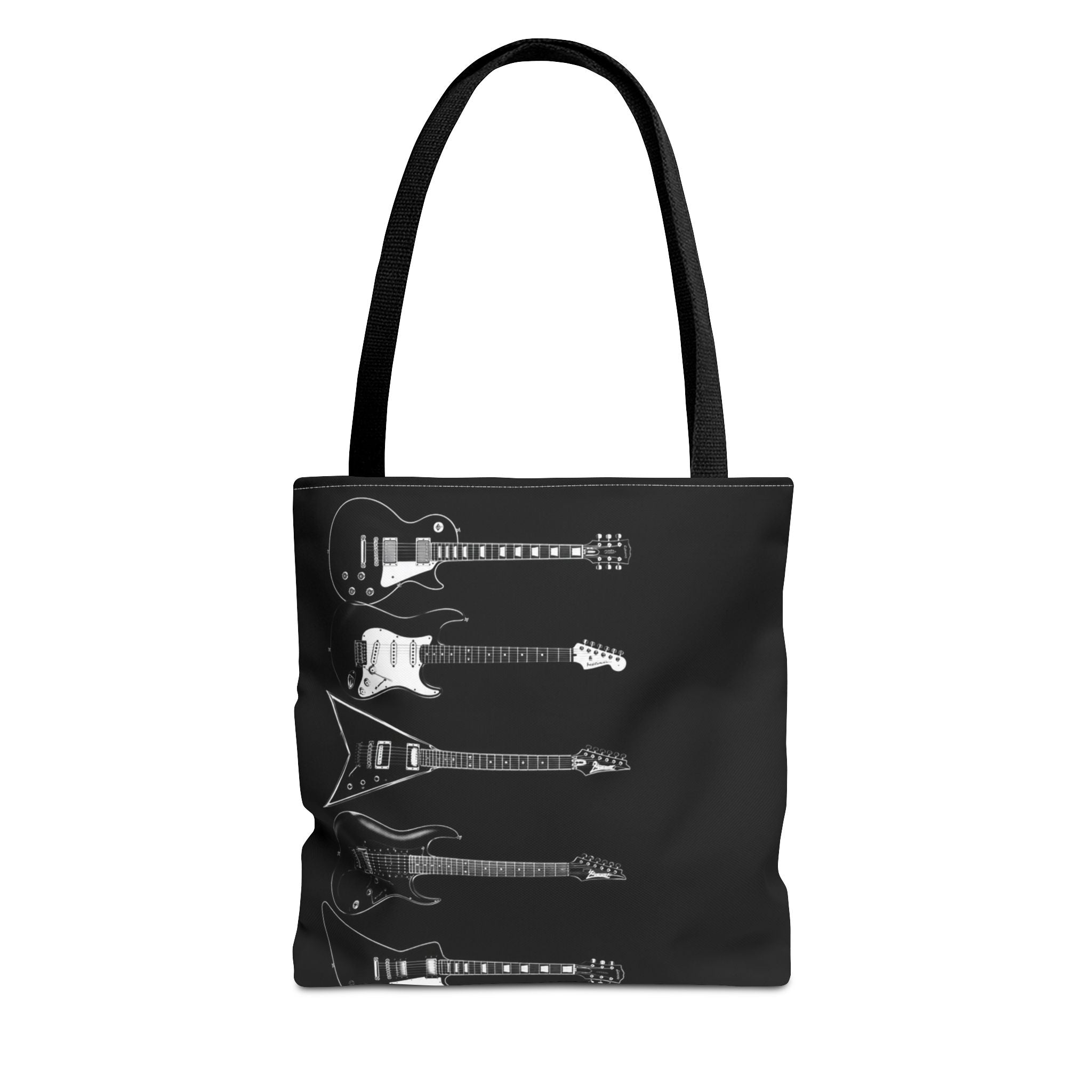 Electric Guitars Black Tote Bag – Rock Music Instrument Shopper