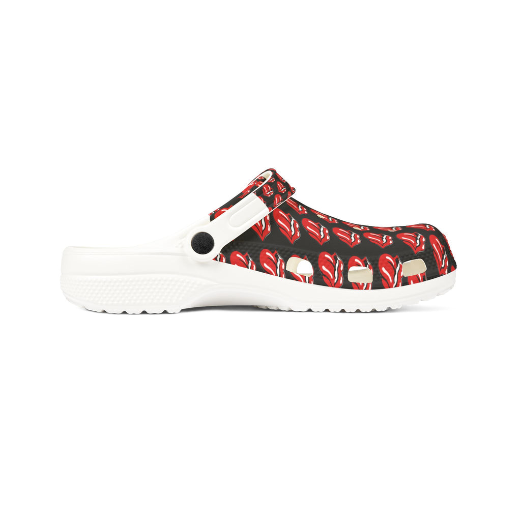 Rolling Stones Pattern EVA Foam Clogs - Lightweight Slip-On Garden Shoes