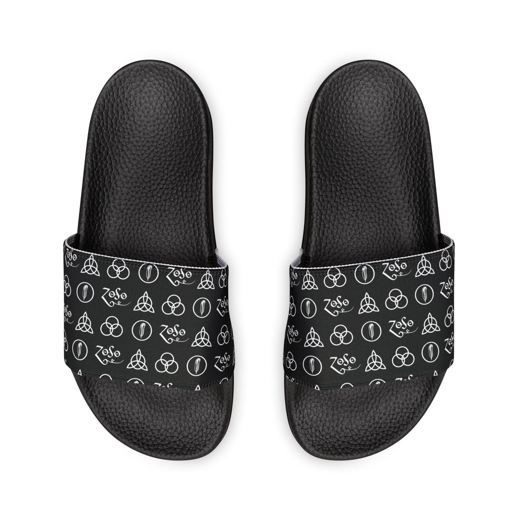 Men's Removable-Strap Sandals — Led Zeppelin symbols Slide Sandals