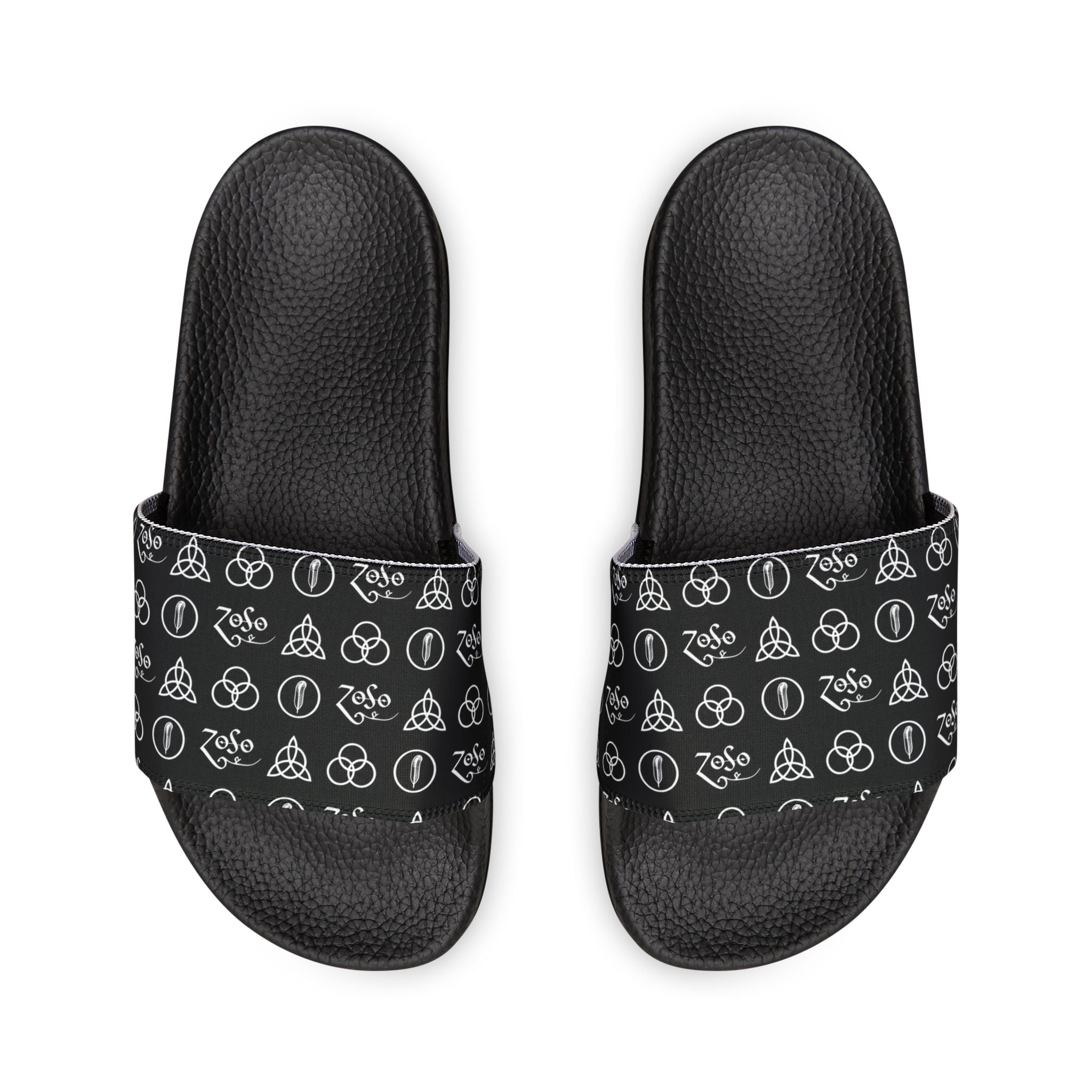Men's Removable-Strap Sandals — Led Zeppelin symbols Slide Sandals