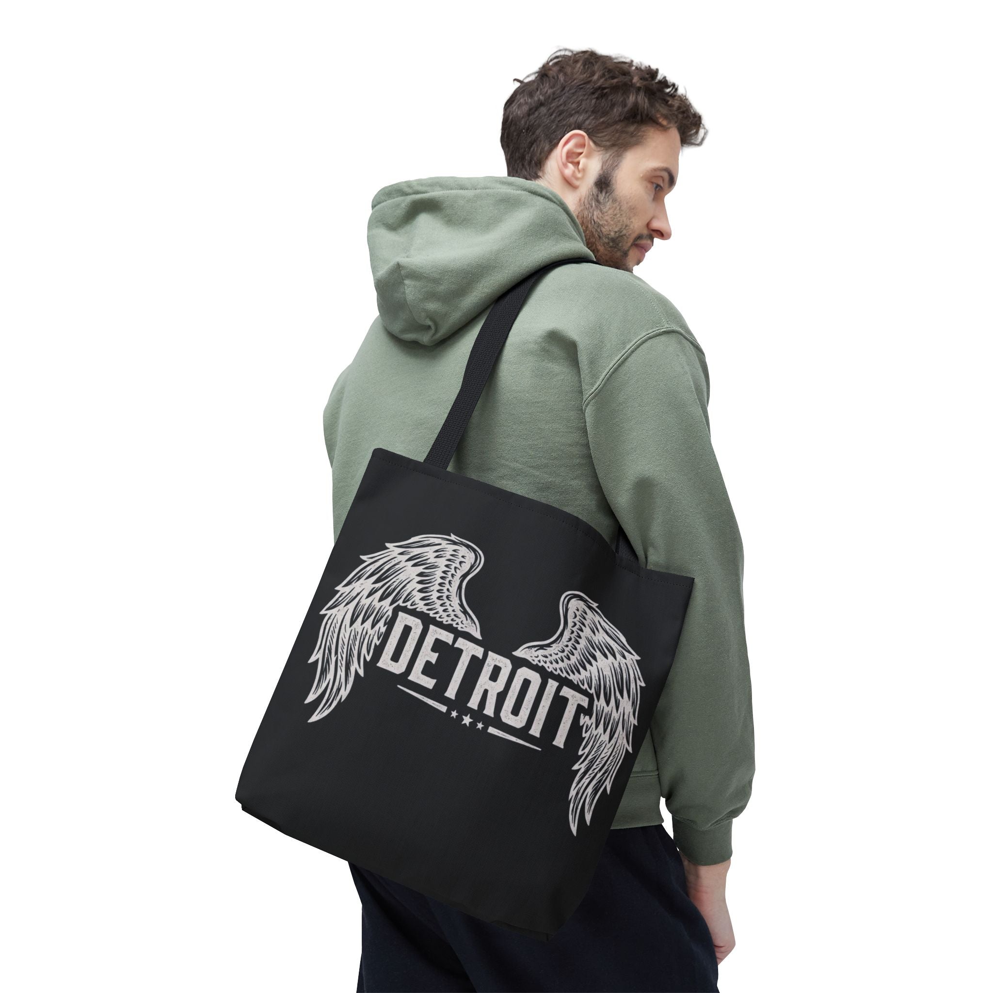 Detroit Wings Tote Bag — Vintage Angel Wing City Pride Tote