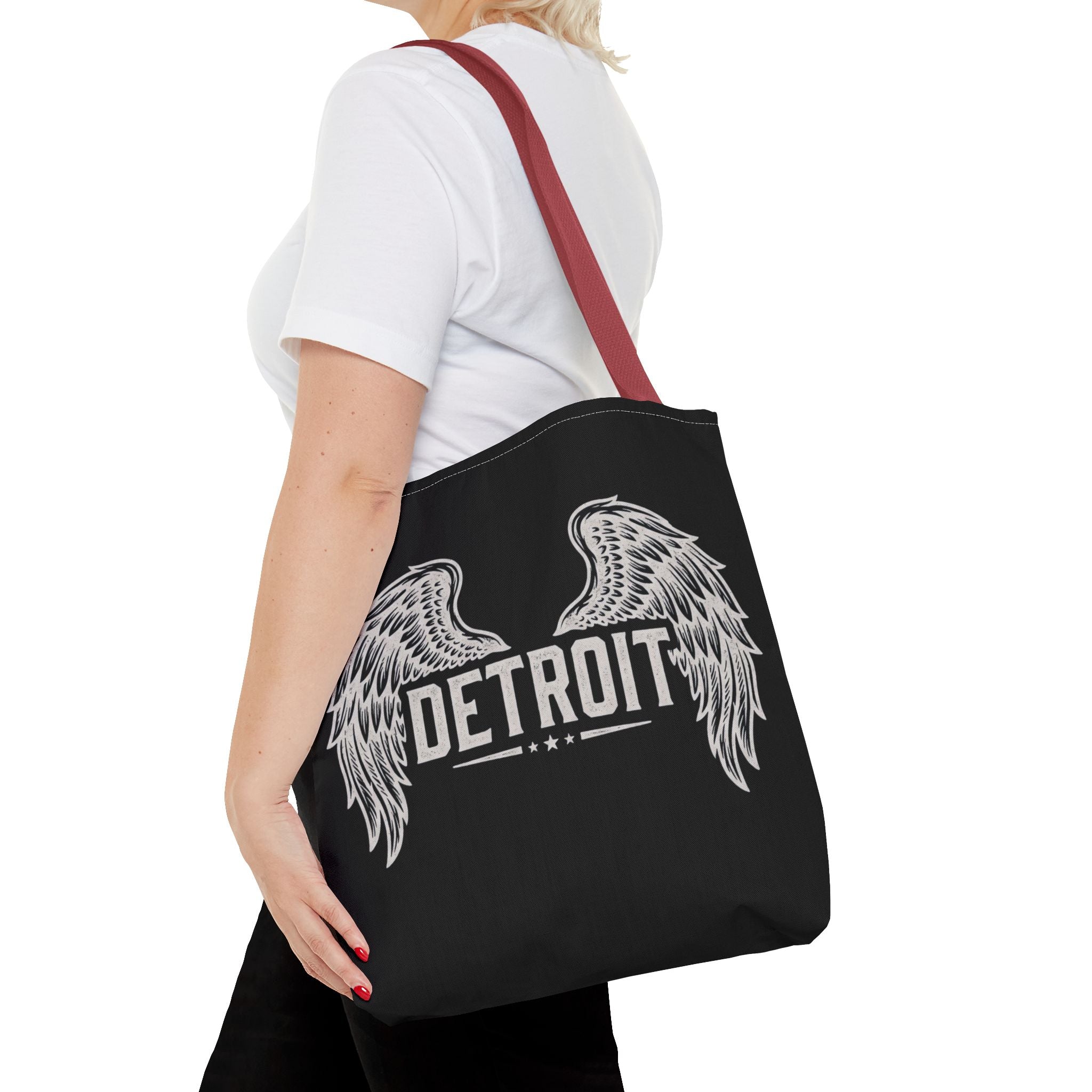 Detroit Wings Tote Bag — Vintage Angel Wing City Pride Tote