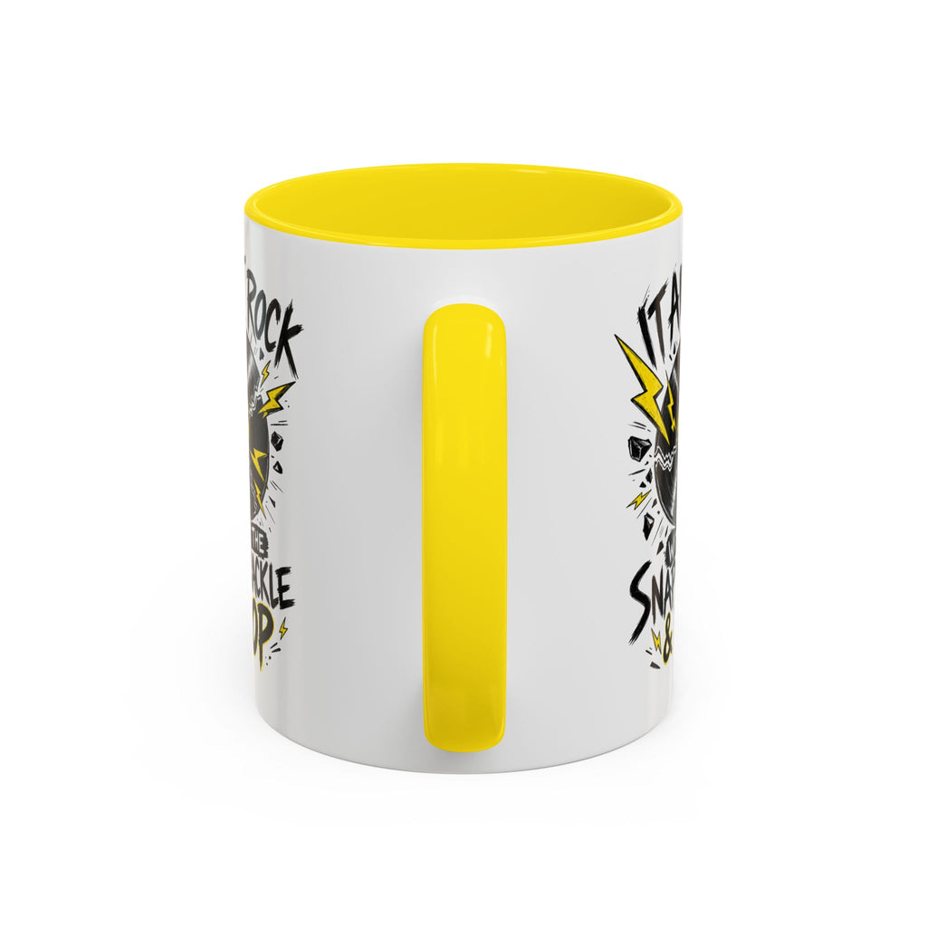Coffee Mug — "It Ain't Rock Without the Snap Crackle & Pop" Retro Vinyl Accent Mug
