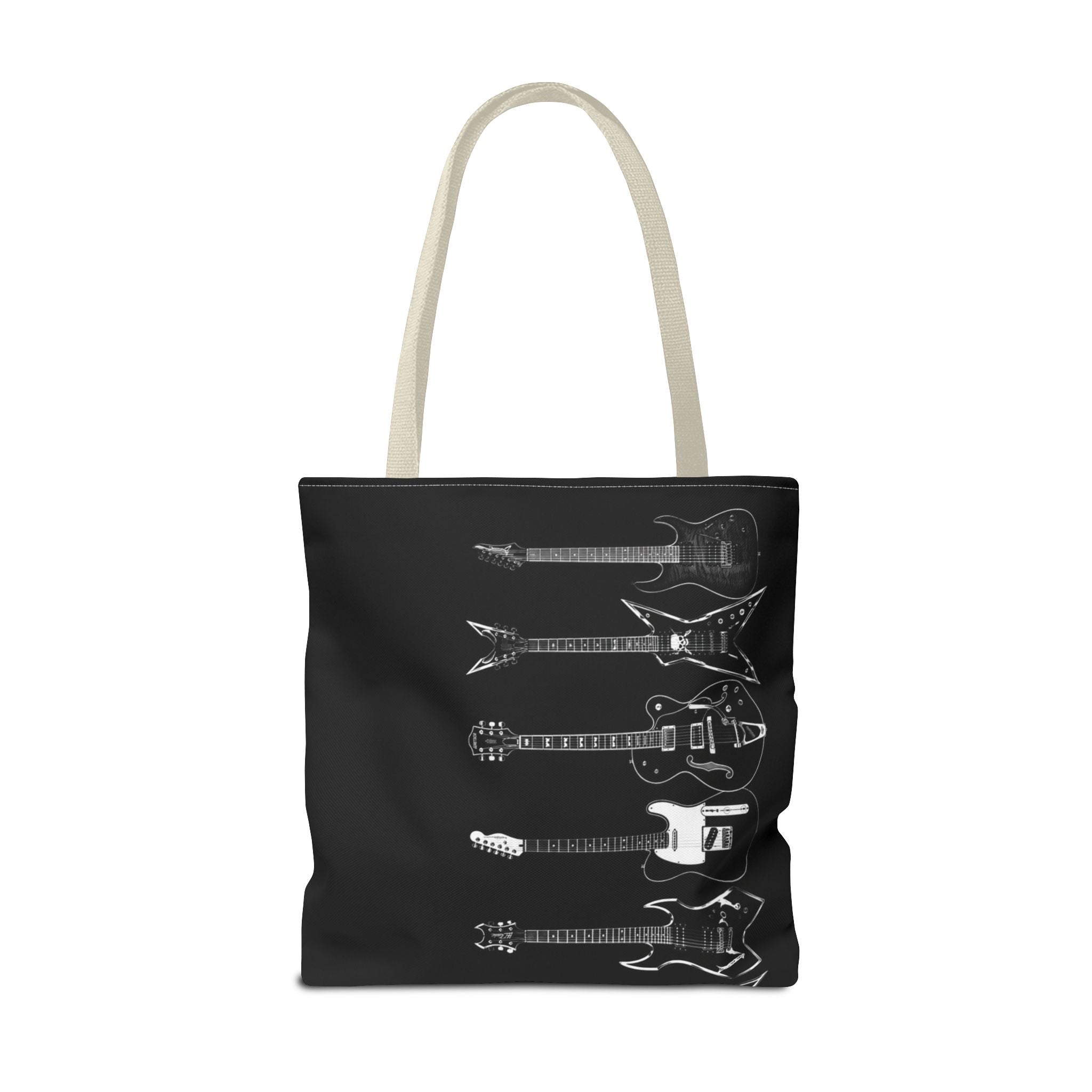 Electric Guitars Black Tote Bag – Rock Music Instrument Shopper