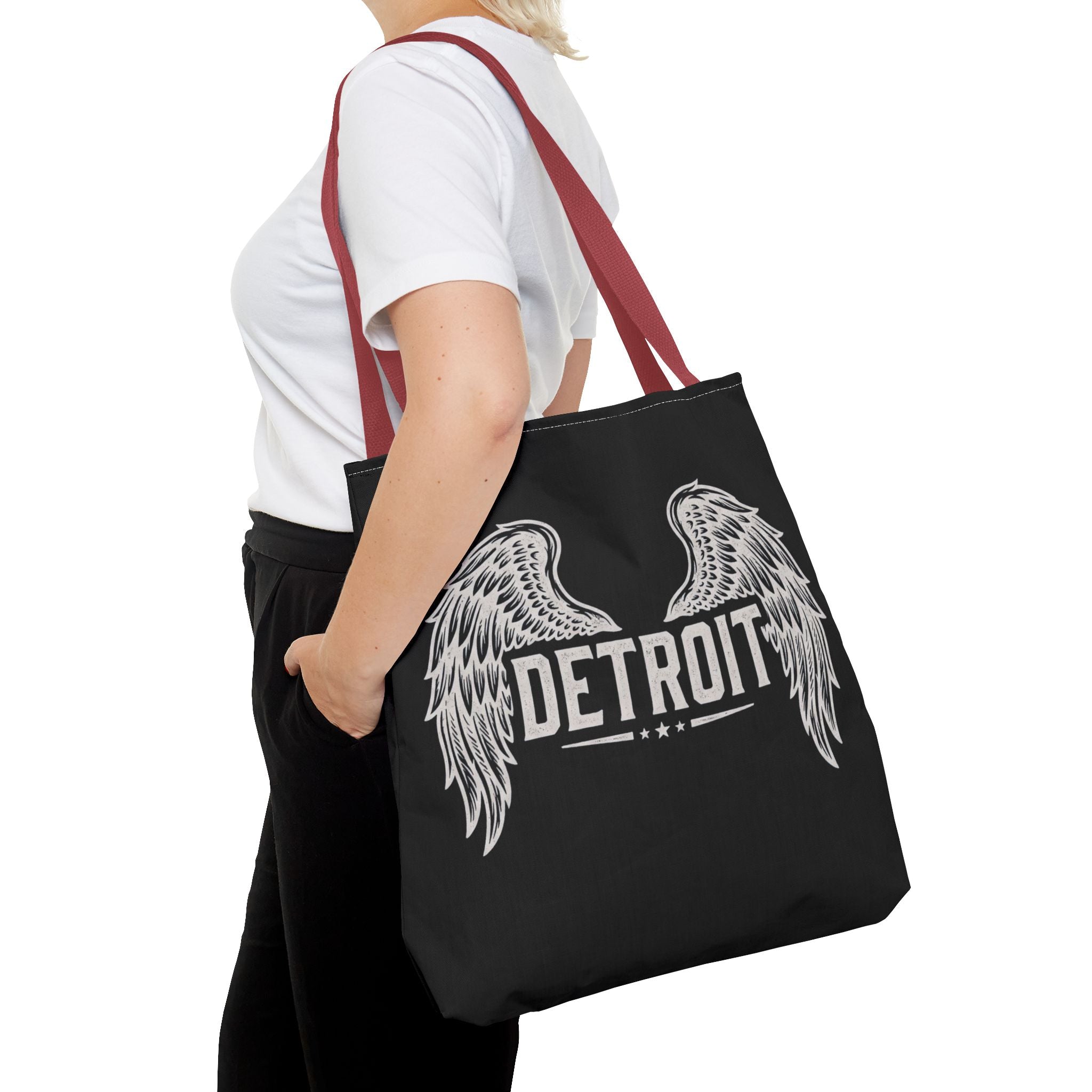 Detroit Wings Tote Bag — Vintage Angel Wing City Pride Tote