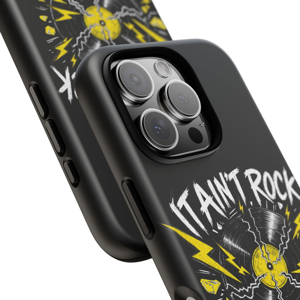 Phone Case — "It Ain't Rock Without the Snap Crackle & Pop" Vintage Vinyl Design
