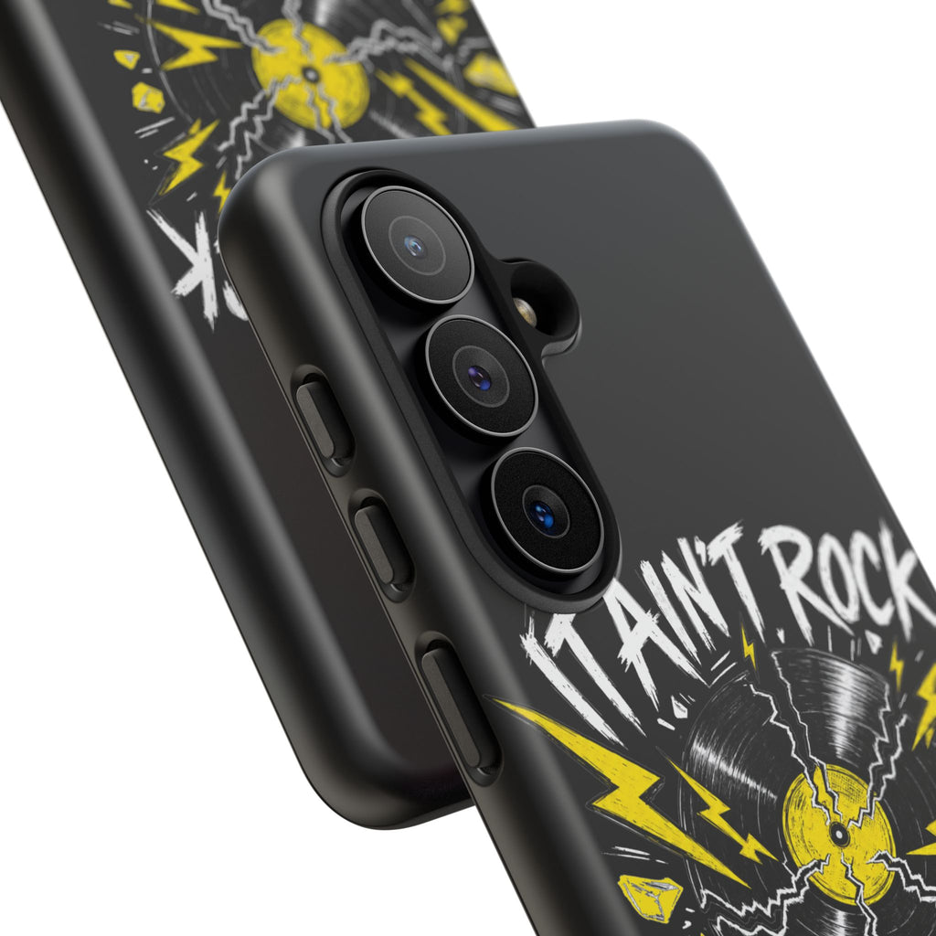 Phone Case — "It Ain't Rock Without the Snap Crackle & Pop" Vintage Vinyl Design