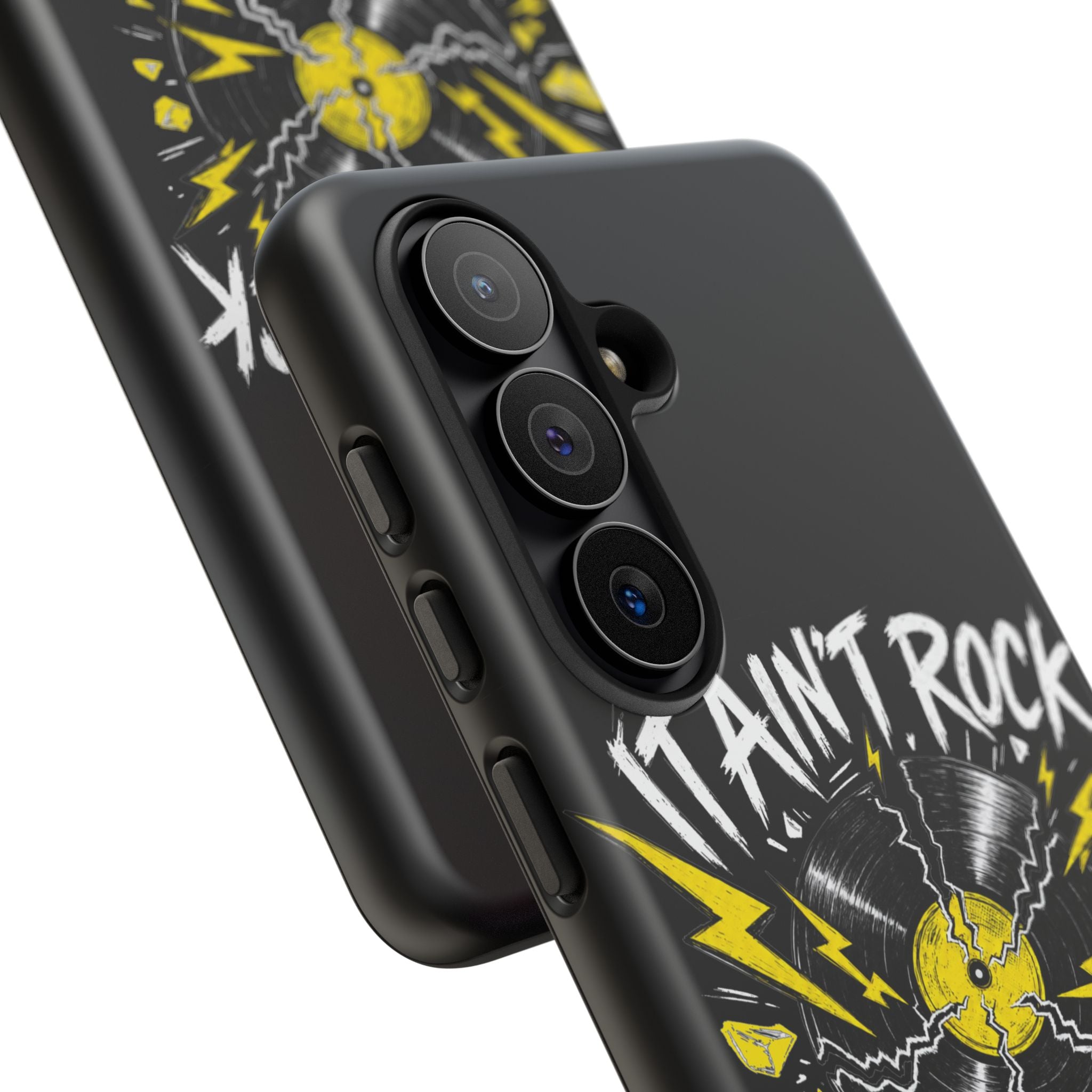 Phone Case — "It Ain't Rock Without the Snap Crackle & Pop" Vintage Vinyl Design