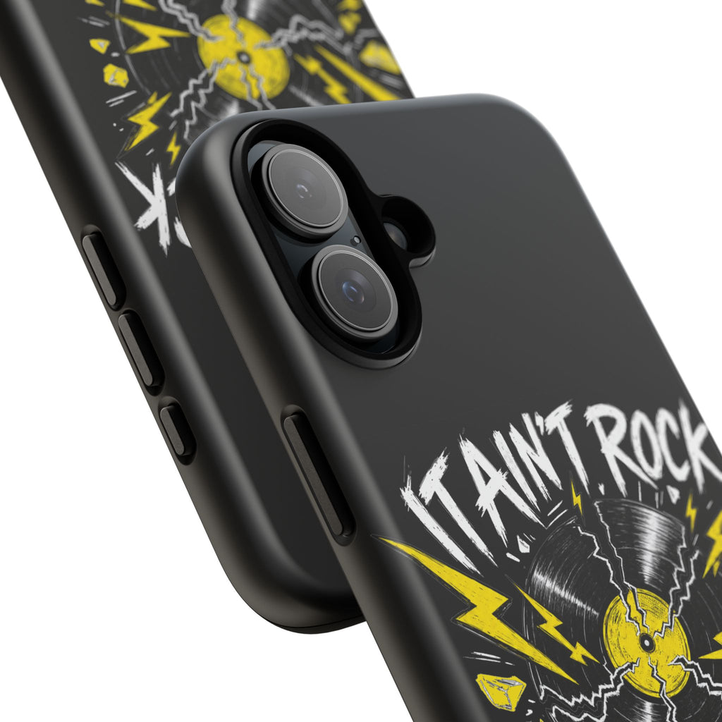 Phone Case — "It Ain't Rock Without the Snap Crackle & Pop" Vintage Vinyl Design