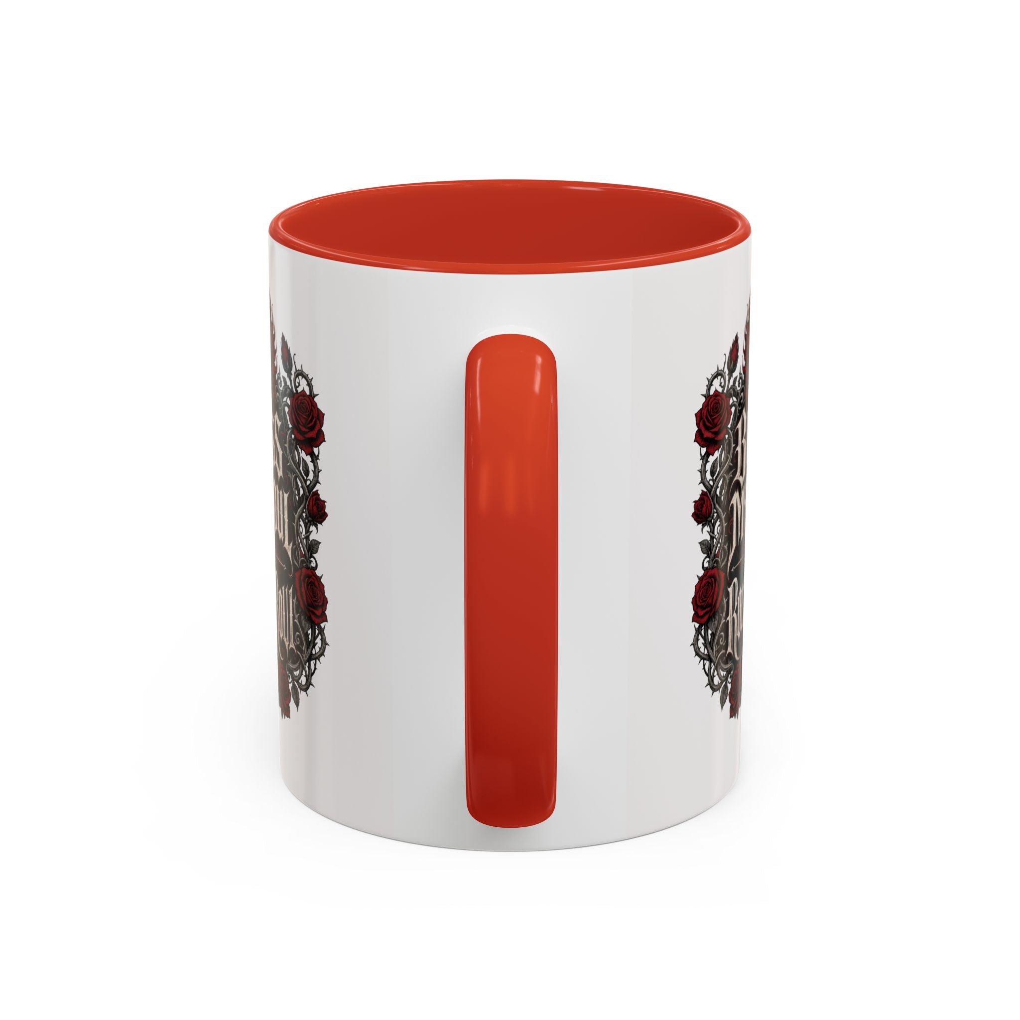 Rock & Roll Coffee Mug — "Bless My Soul" Skull & Roses Accent Mug