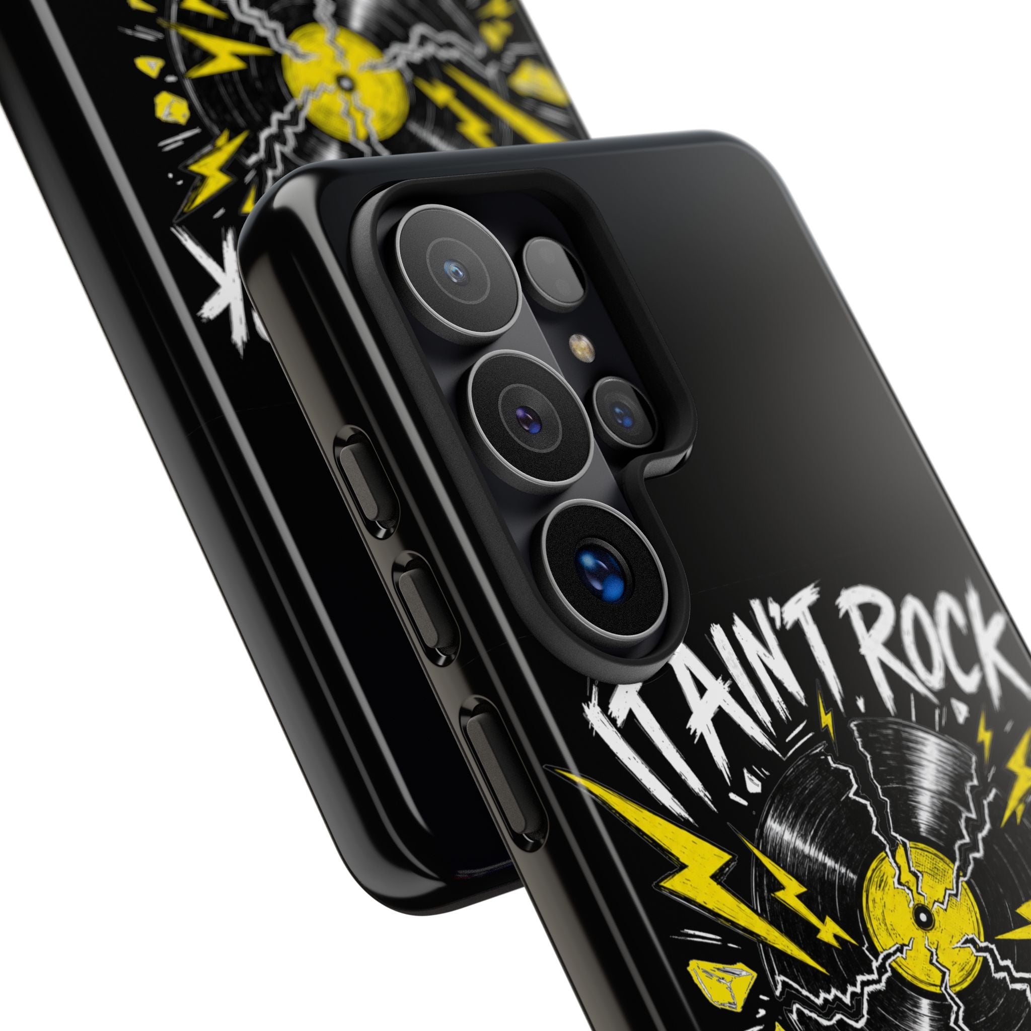 Phone Case — "It Ain't Rock Without the Snap Crackle & Pop" Vintage Vinyl Design