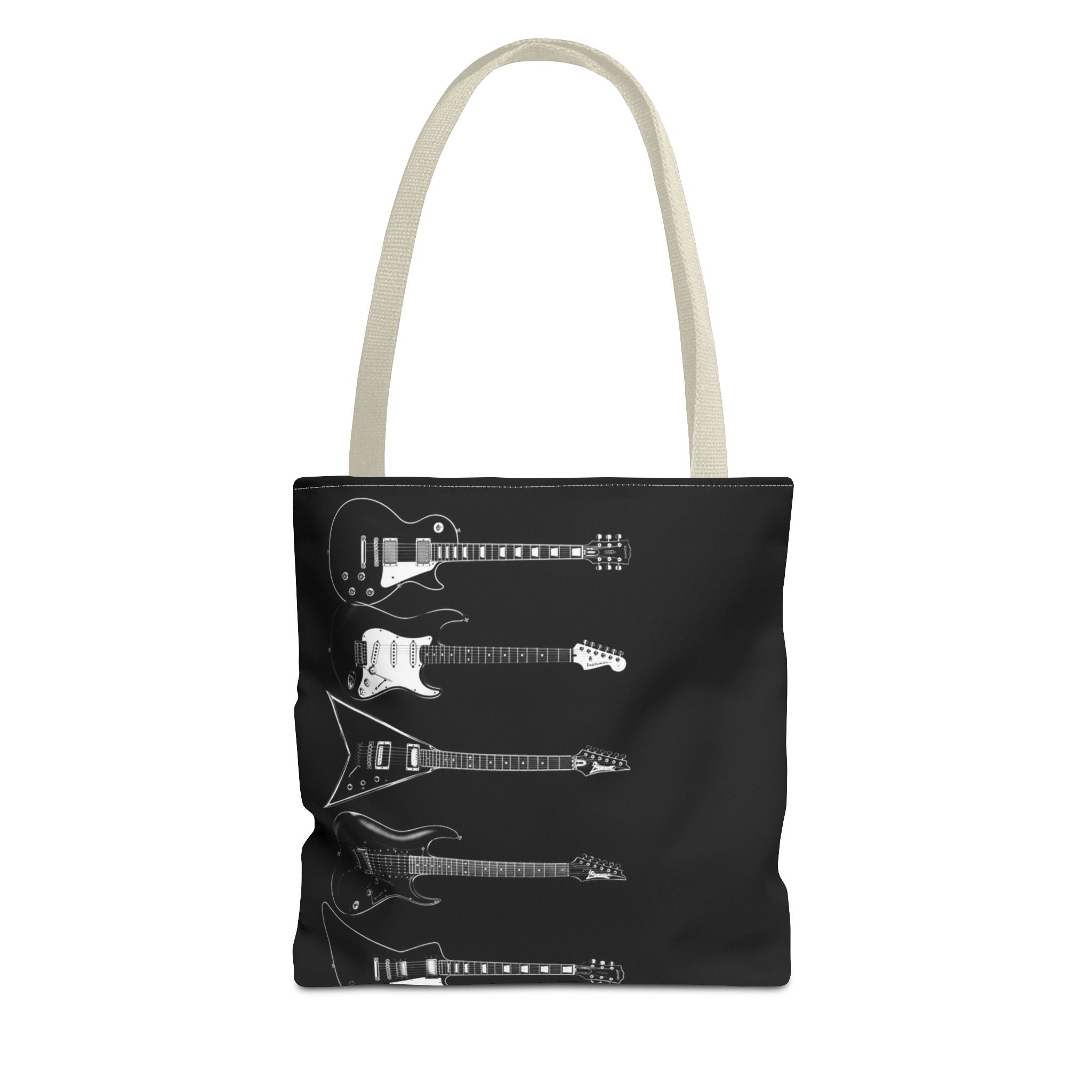 Electric Guitars Black Tote Bag – Rock Music Instrument Shopper