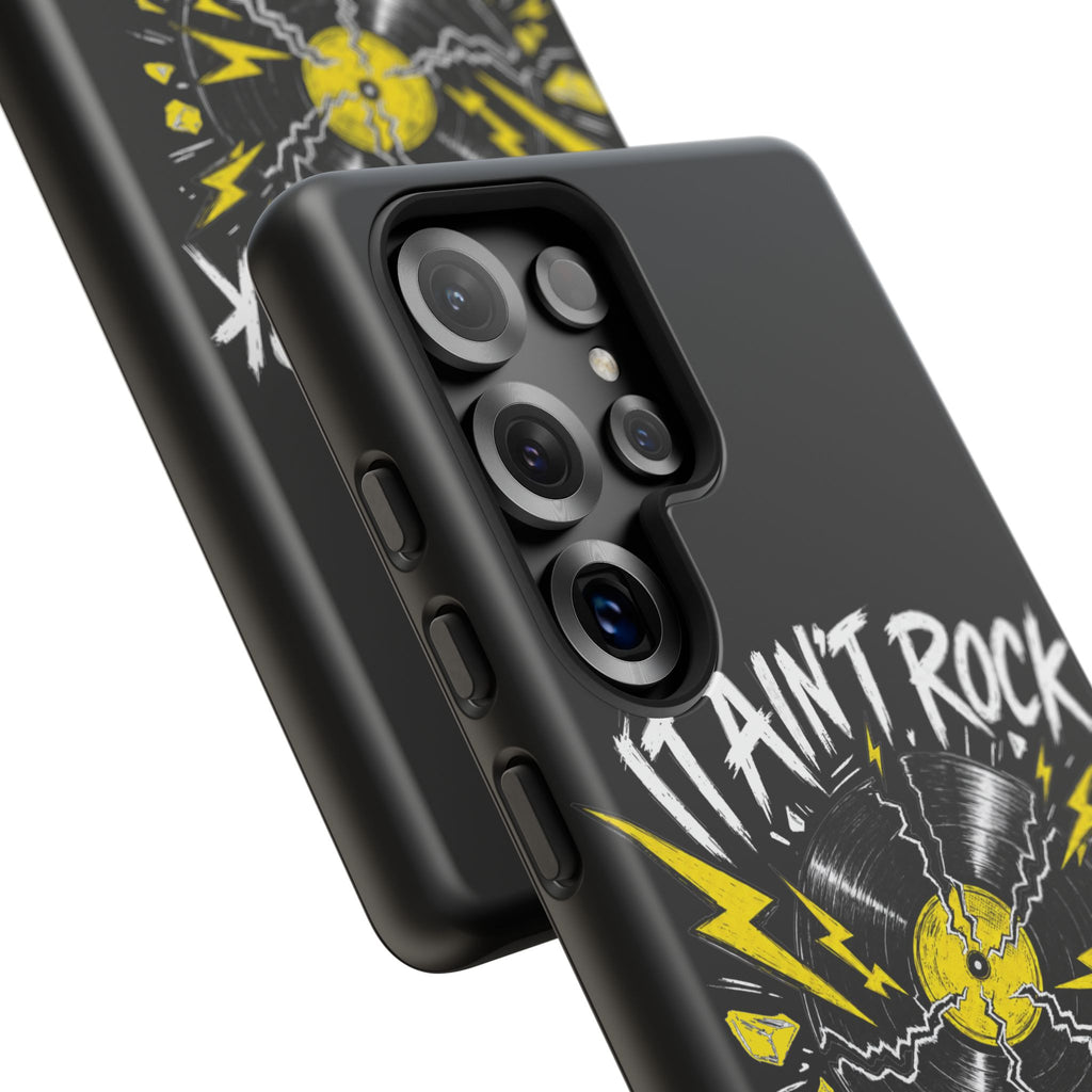 Phone Case — "It Ain't Rock Without the Snap Crackle & Pop" Vintage Vinyl Design