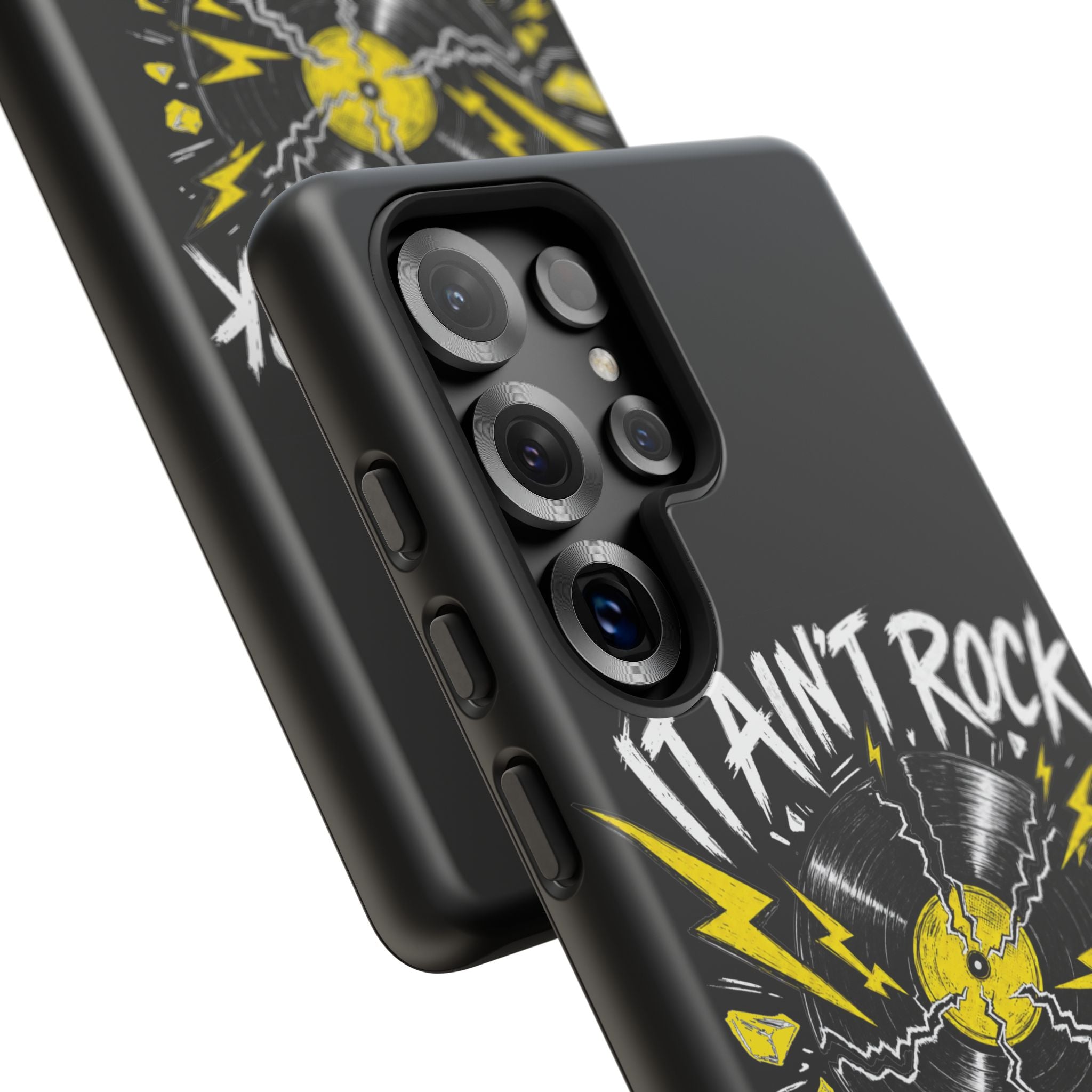 Phone Case — "It Ain't Rock Without the Snap Crackle & Pop" Vintage Vinyl Design