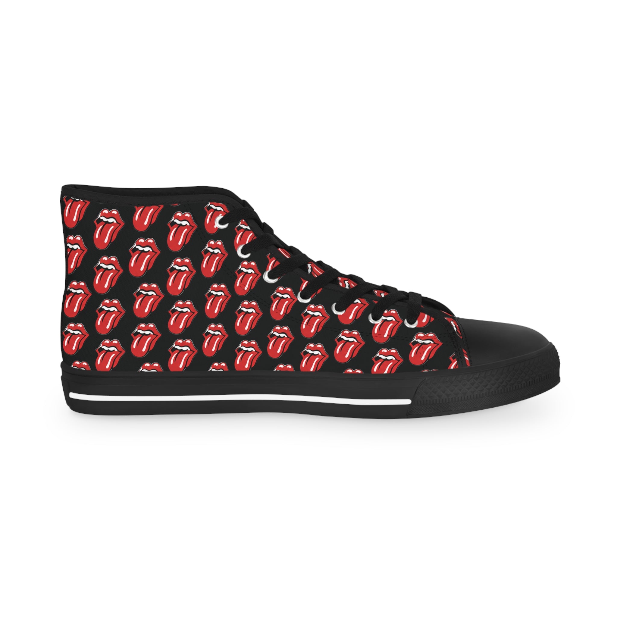 High Top Sneakers – Rolling Stones Symbols Skate Shoes