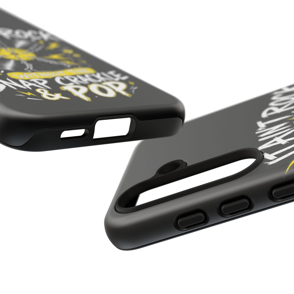 Phone Case — "It Ain't Rock Without the Snap Crackle & Pop" Vintage Vinyl Design