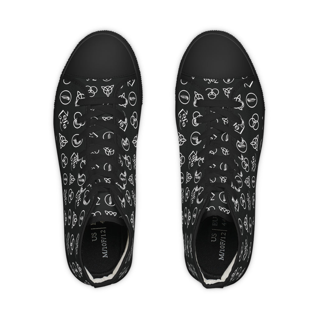 High Top Sneakers – Led Zeppelin Symbols Skate Shoes