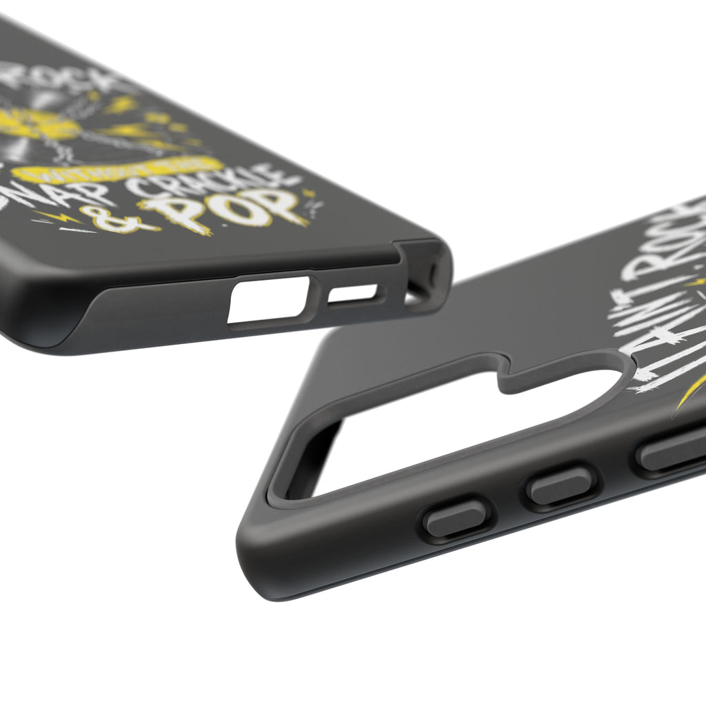Phone Case — "It Ain't Rock Without the Snap Crackle & Pop" Vintage Vinyl Design