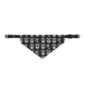 Clip-On Pet Bandana — Black Rock Band Kiss Face Pattern for Dogs & Cats