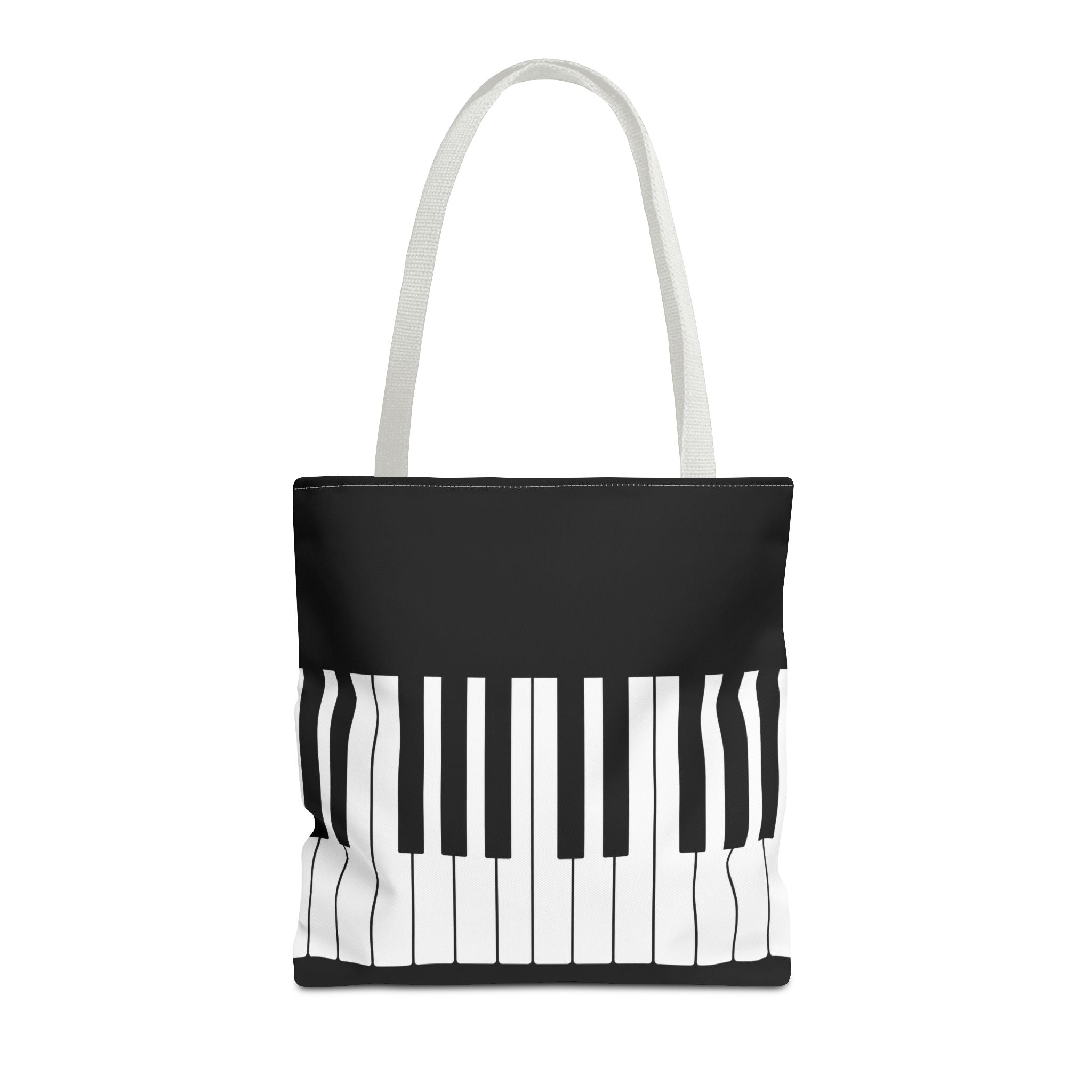 Piano Keys Tote Bag - Musician Keyboard Print Canvas Tote
