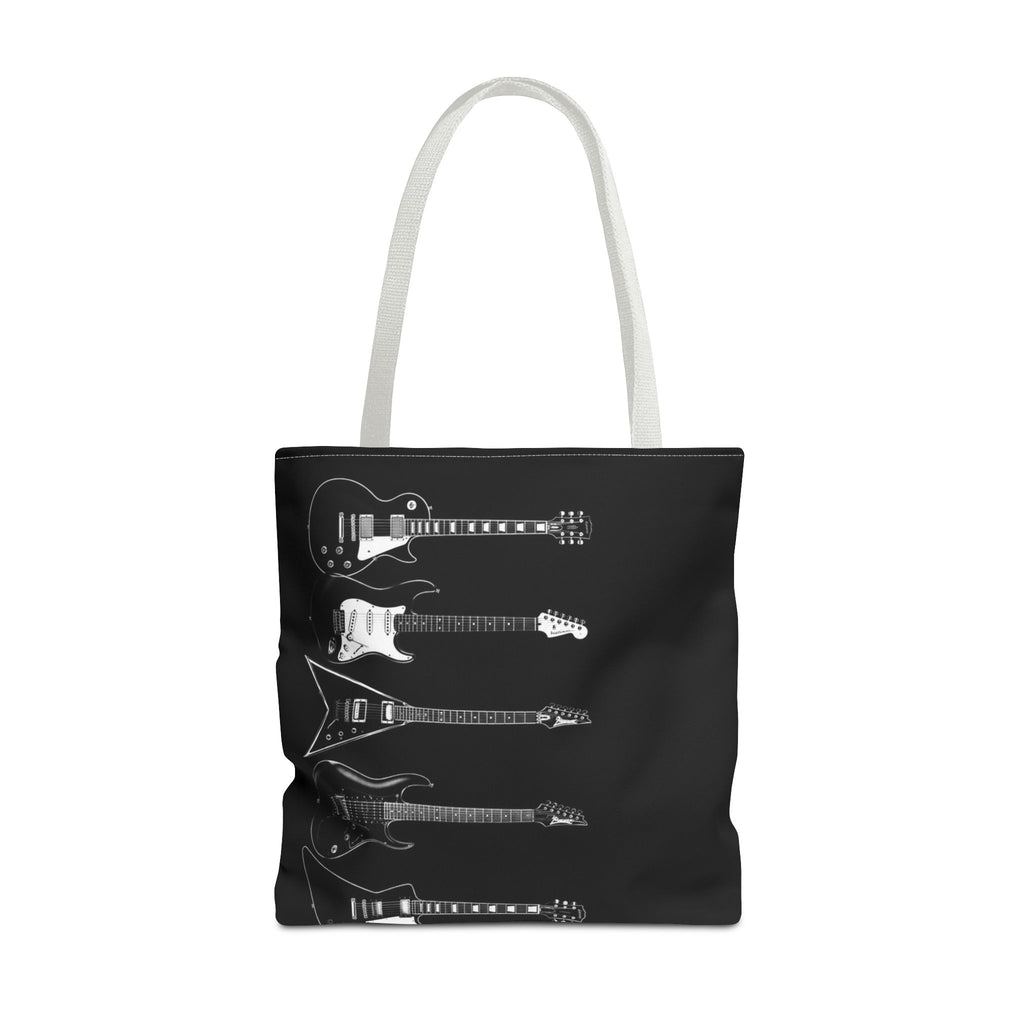 Electric Guitars Black Tote Bag – Rock Music Instrument Shopper