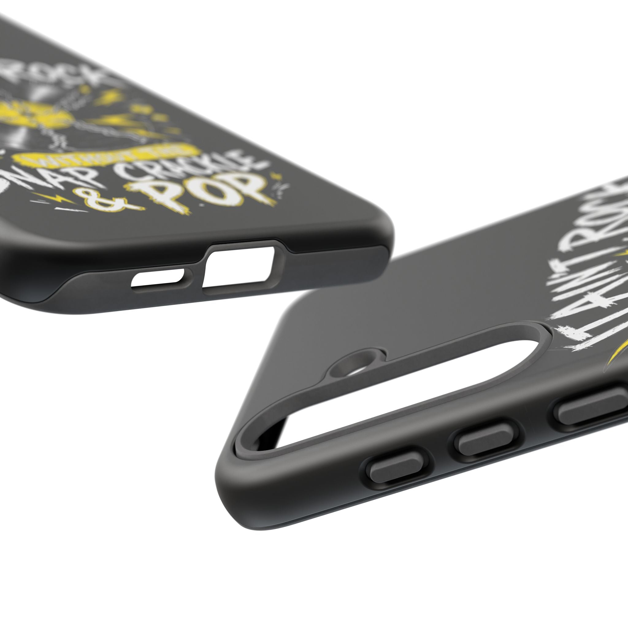 Phone Case — "It Ain't Rock Without the Snap Crackle & Pop" Vintage Vinyl Design