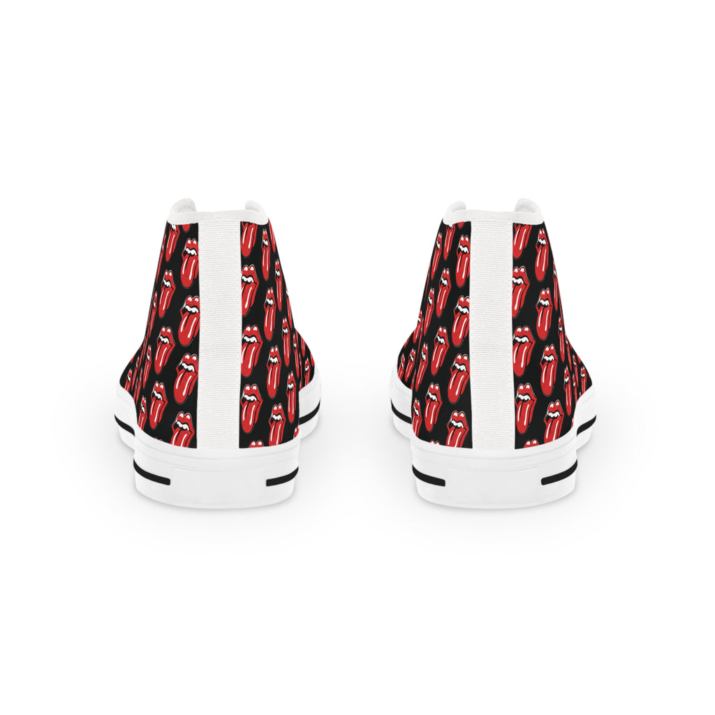 High Top Sneakers – Rolling Stones Symbols Skate Shoes