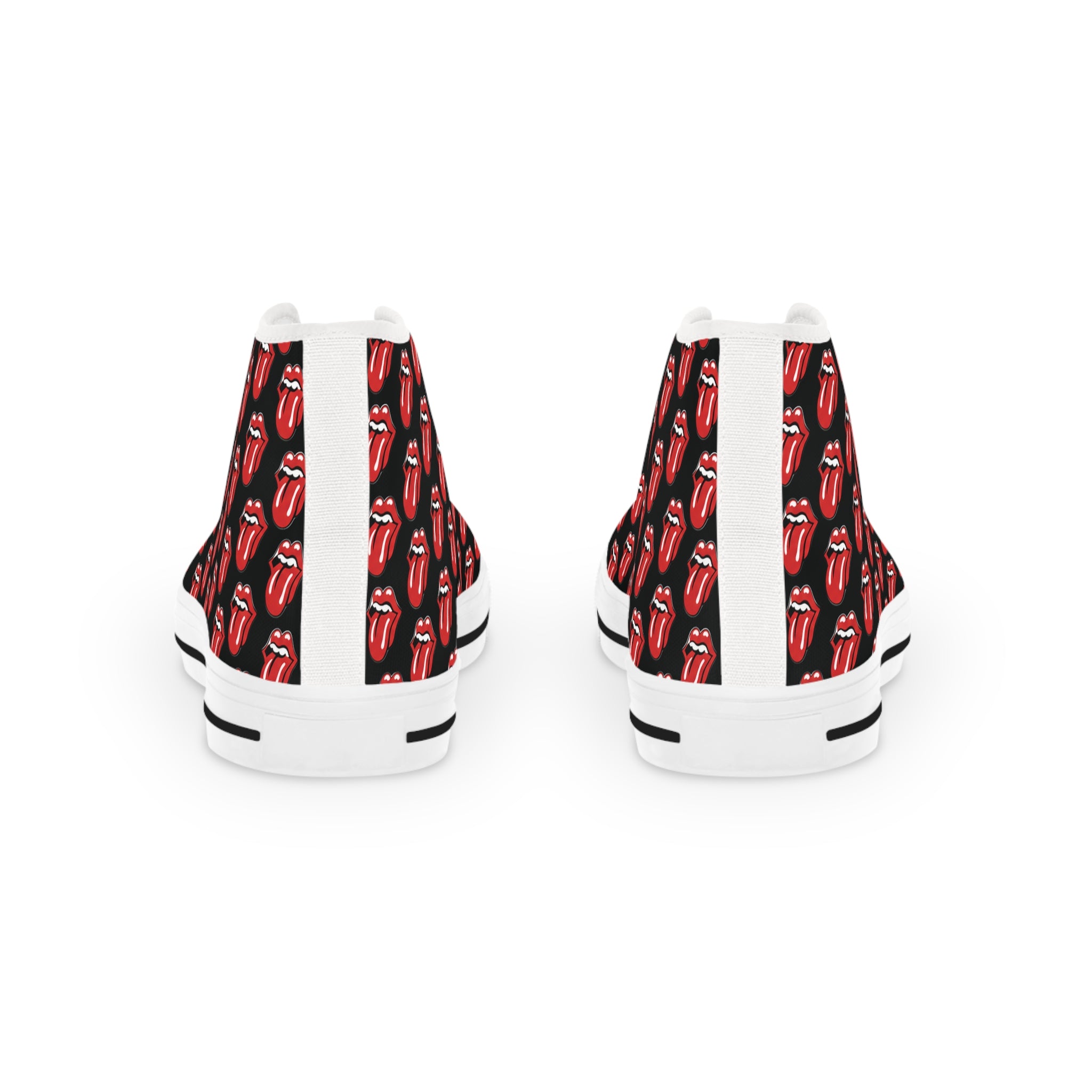 High Top Sneakers – Rolling Stones Symbols Skate Shoes