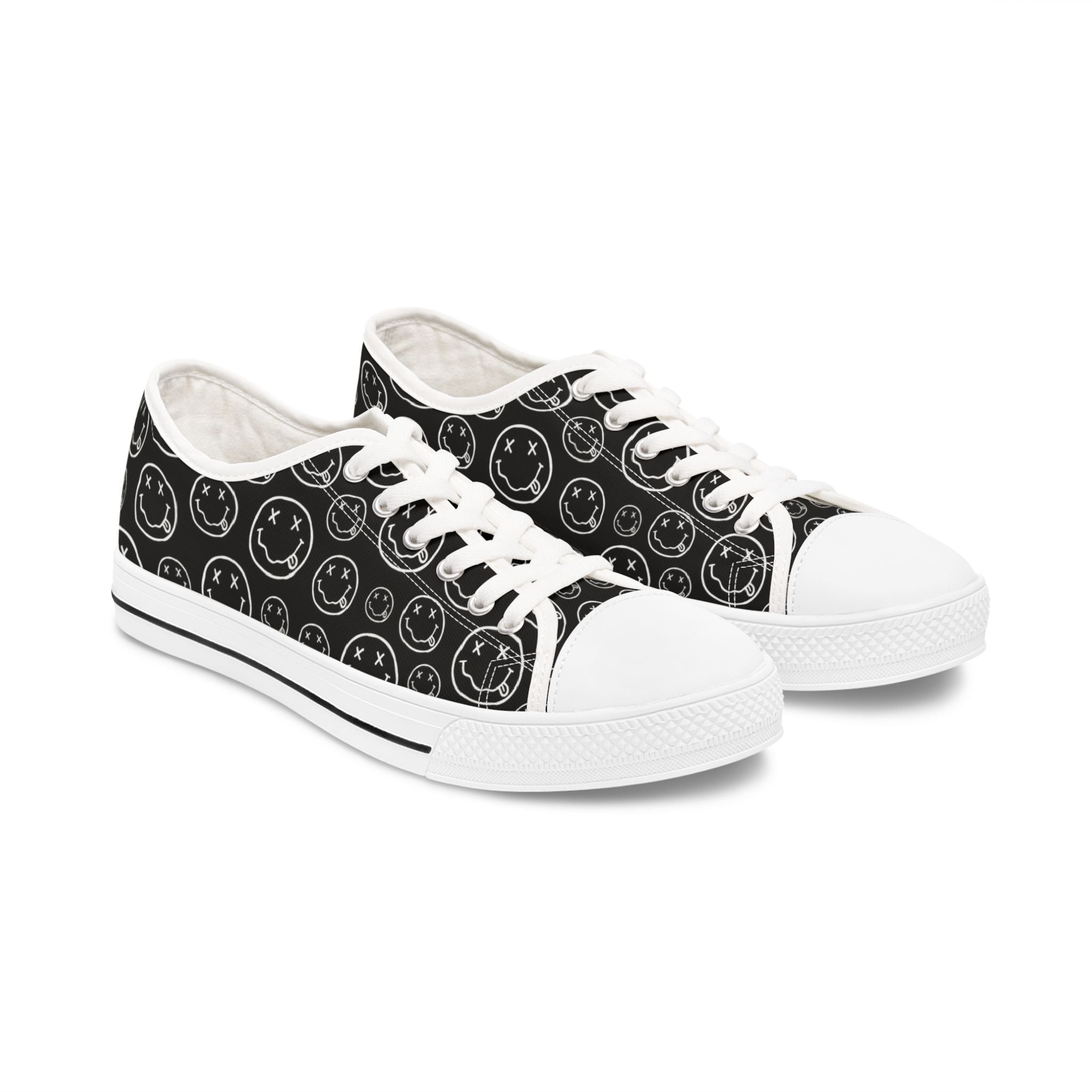 Women's Low Top Sneakers —Nirvana Pattern Casual Canvas Shoes