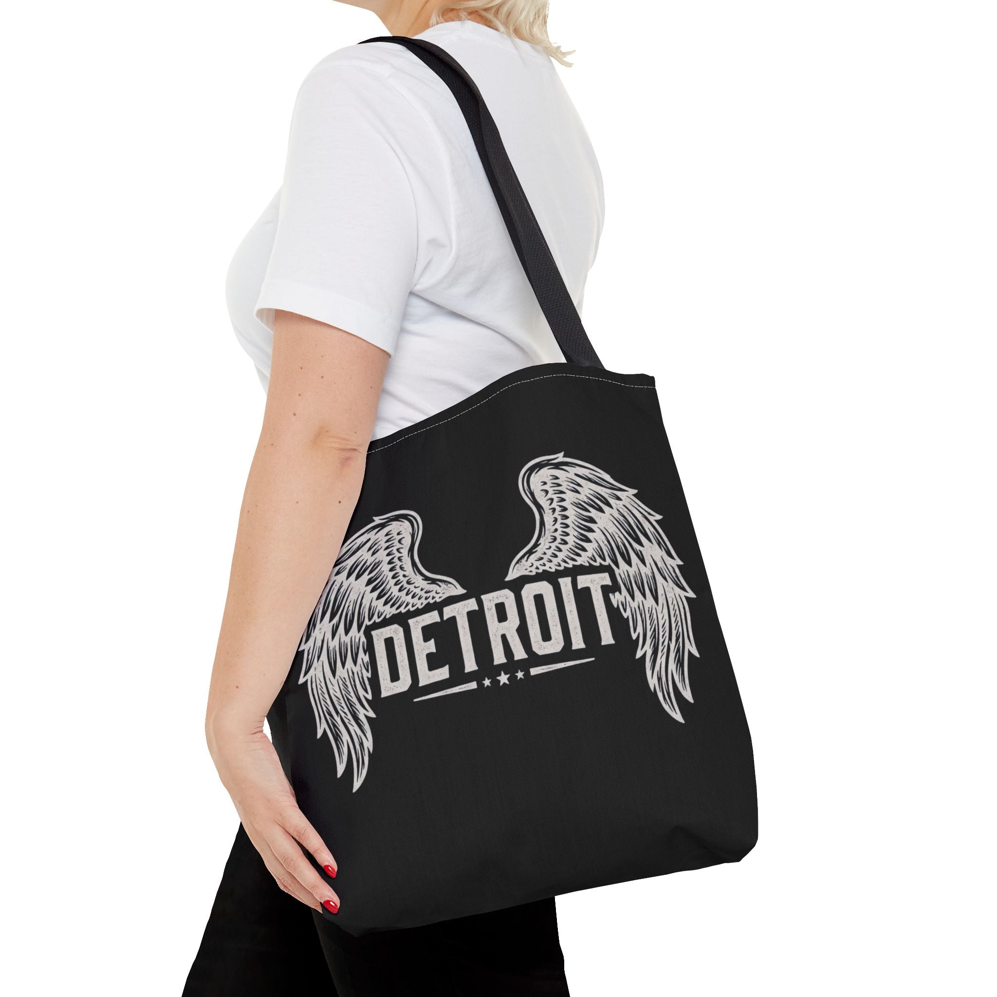 Detroit Wings Tote Bag — Vintage Angel Wing City Pride Tote