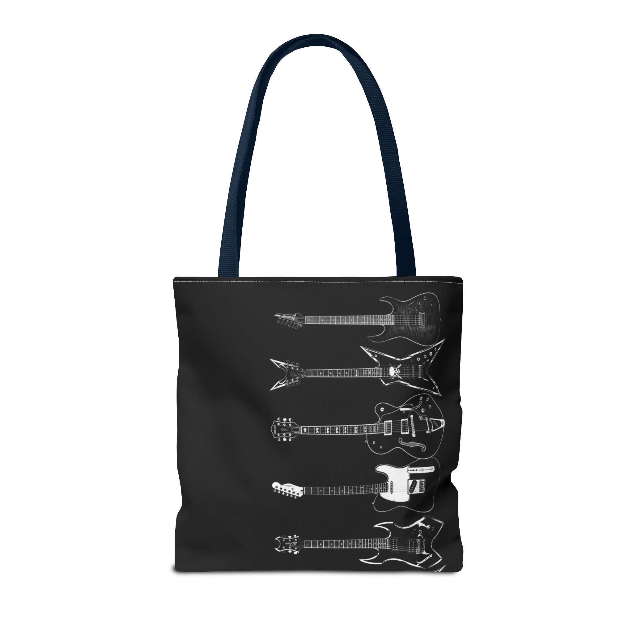 Electric Guitars Black Tote Bag – Rock Music Instrument Shopper