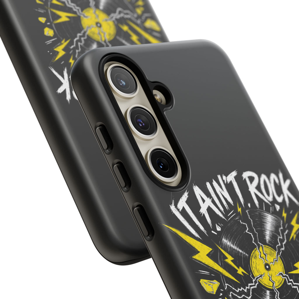 Phone Case — "It Ain't Rock Without the Snap Crackle & Pop" Vintage Vinyl Design