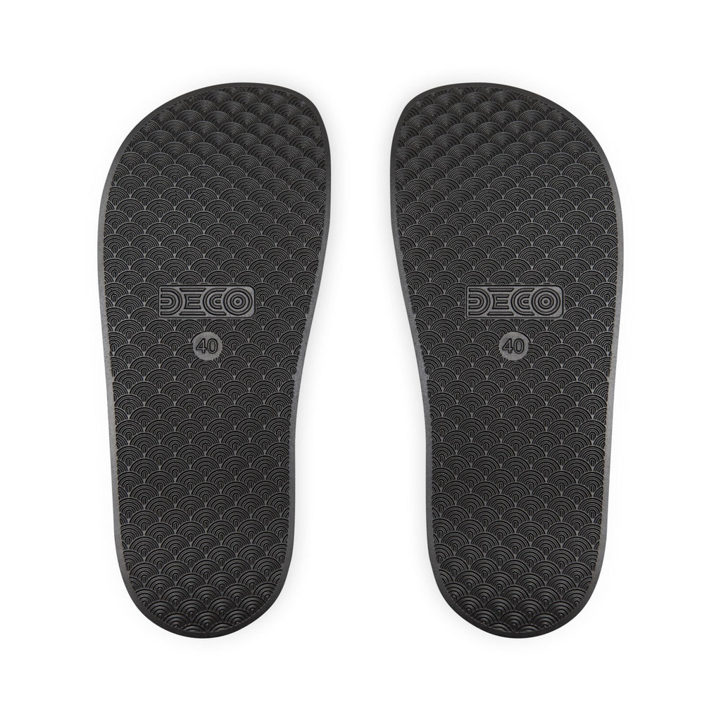 Men's Removable-Strap Sandals — Nirvana symbols Slide Sandals