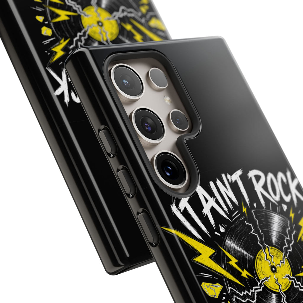 Phone Case — "It Ain't Rock Without the Snap Crackle & Pop" Vintage Vinyl Design