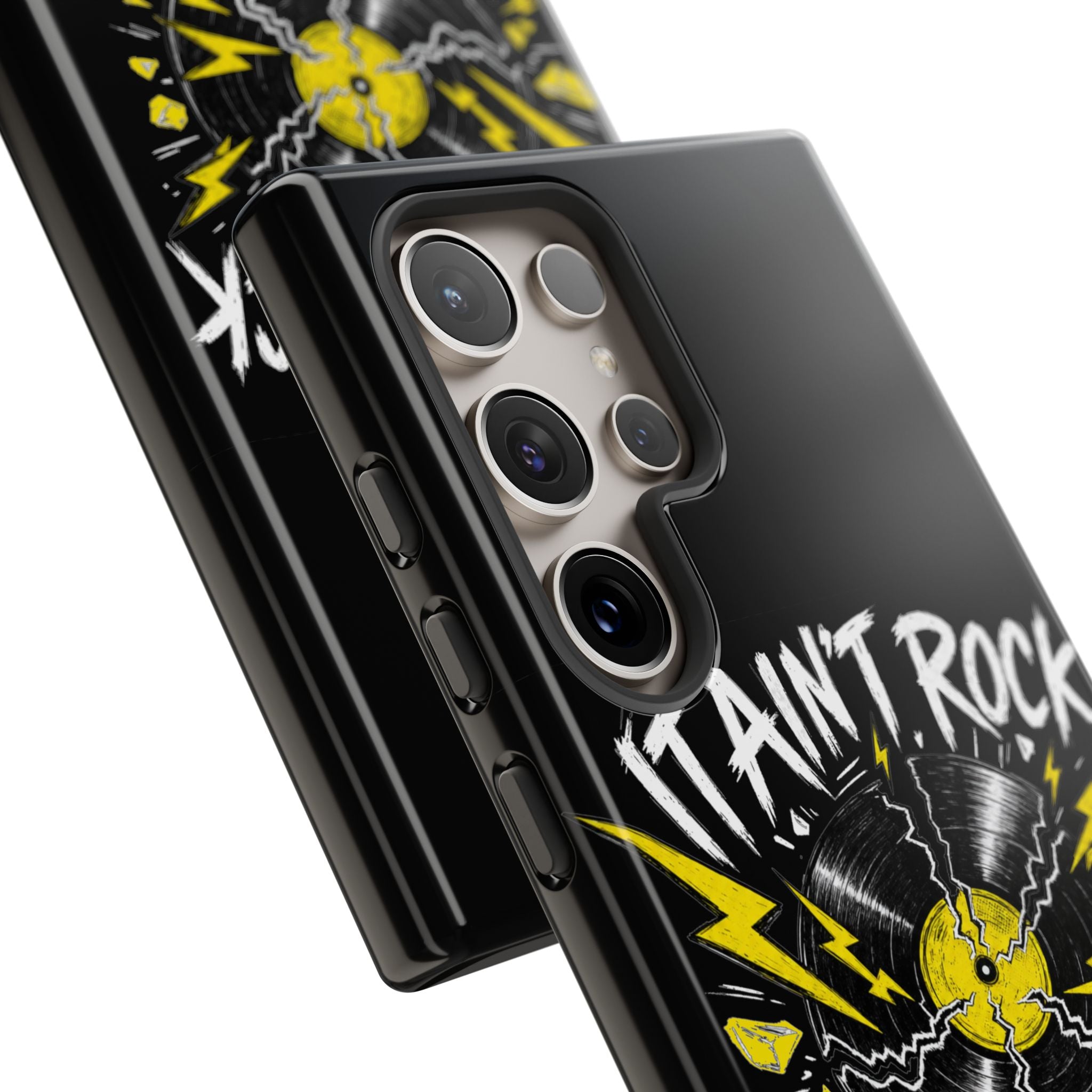 Phone Case — "It Ain't Rock Without the Snap Crackle & Pop" Vintage Vinyl Design