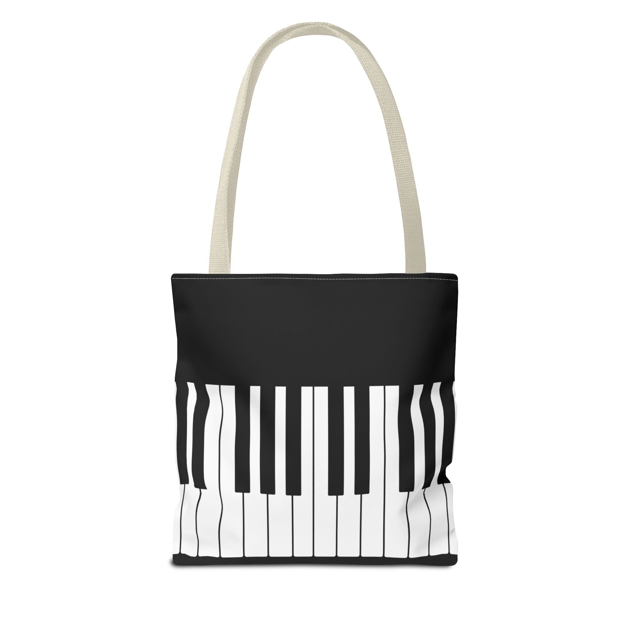 Piano Keys Tote Bag - Musician Keyboard Print Canvas Tote