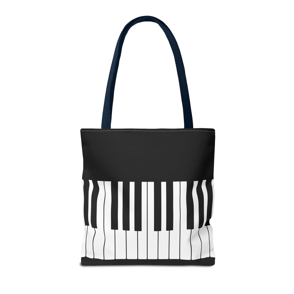 Piano Keys Tote Bag - Musician Keyboard Print Canvas Tote
