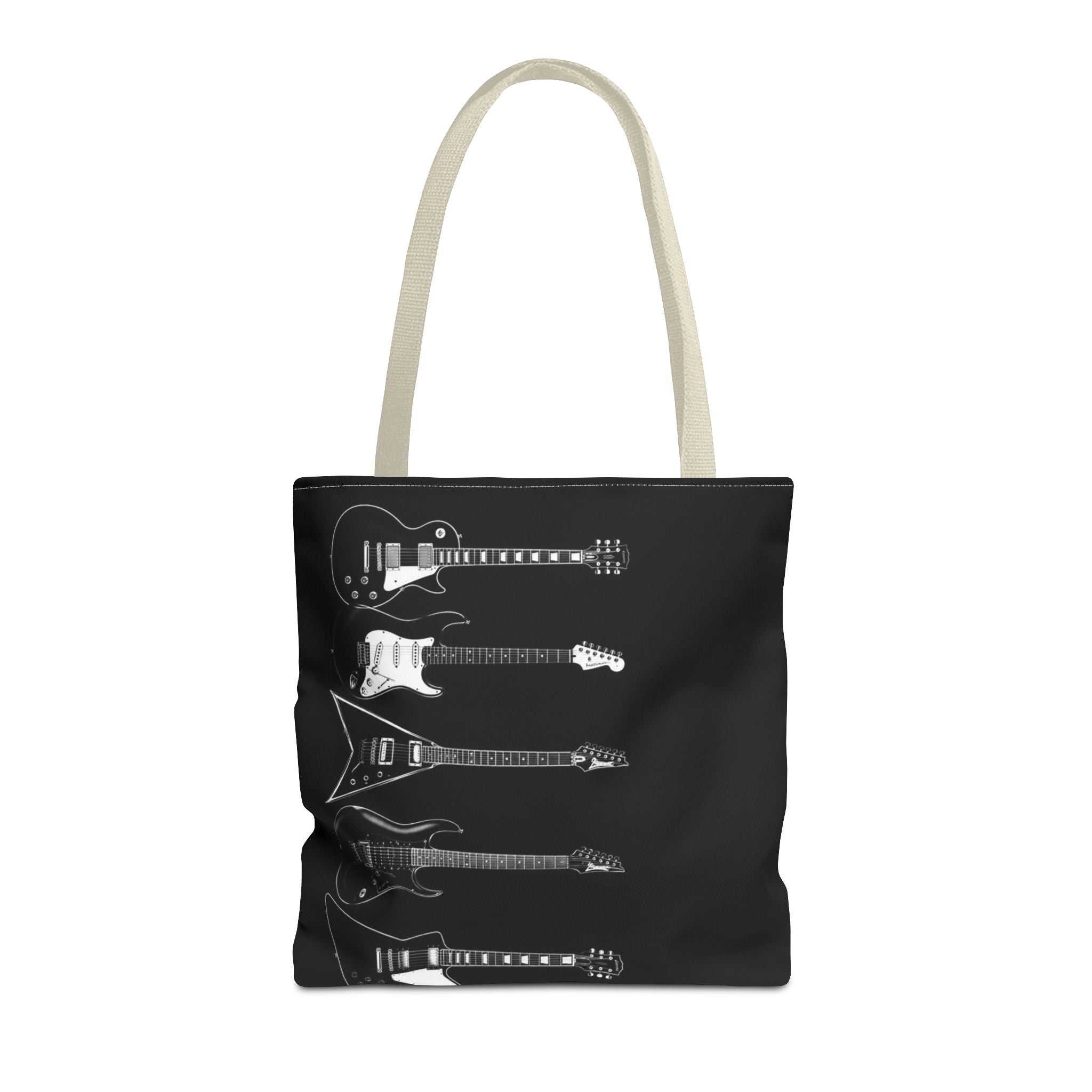 Electric Guitars Black Tote Bag – Rock Music Instrument Shopper