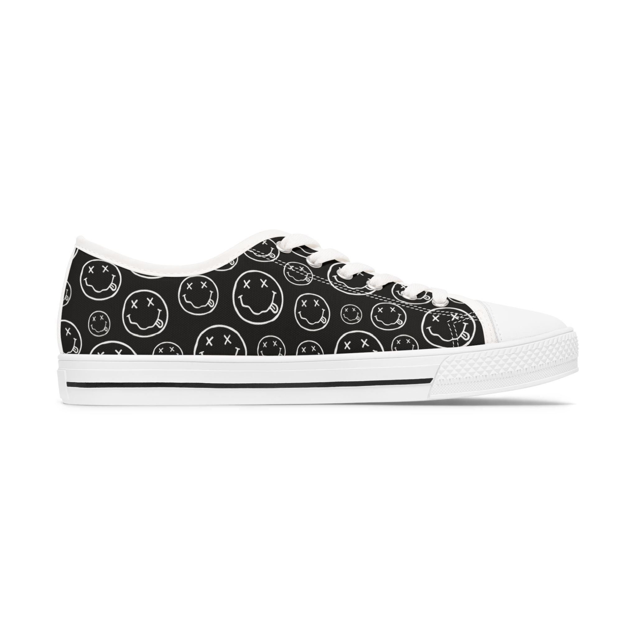 Women's Low Top Sneakers —Nirvana Pattern Casual Canvas Shoes