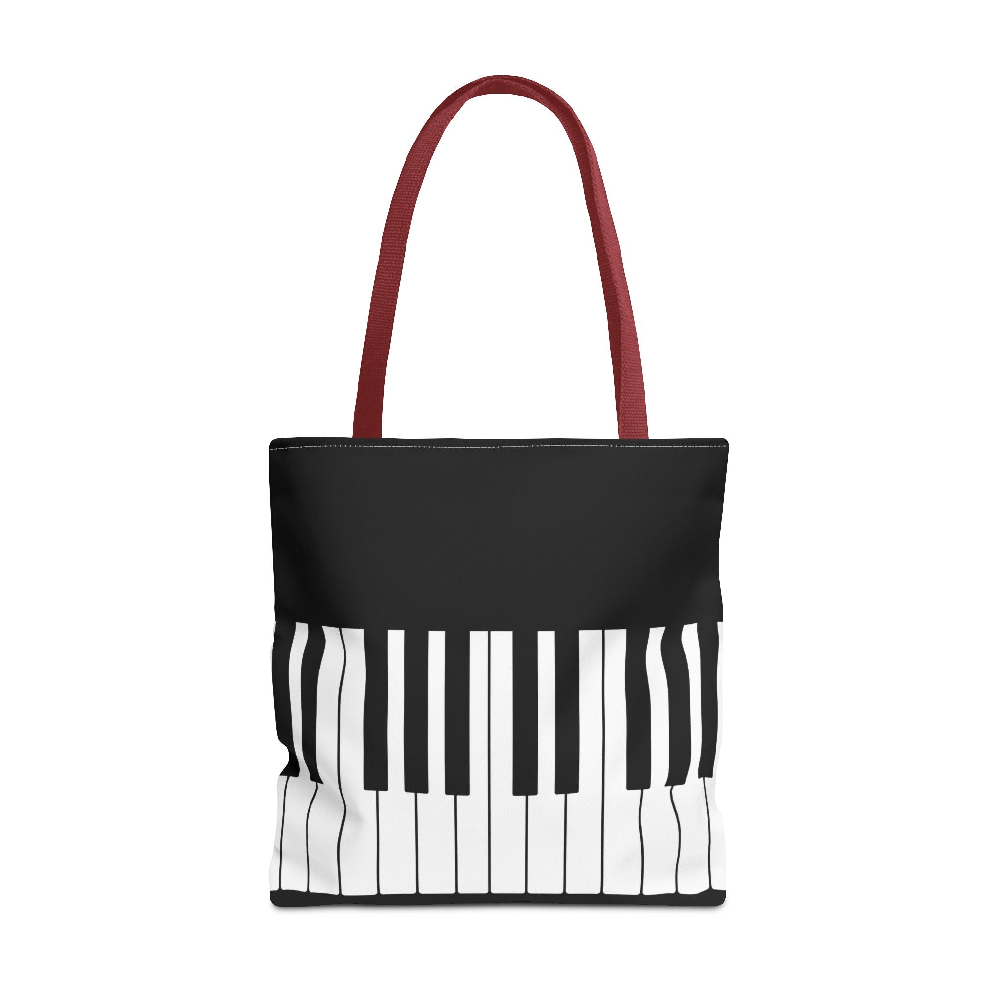 Piano Keys Tote Bag - Musician Keyboard Print Canvas Tote