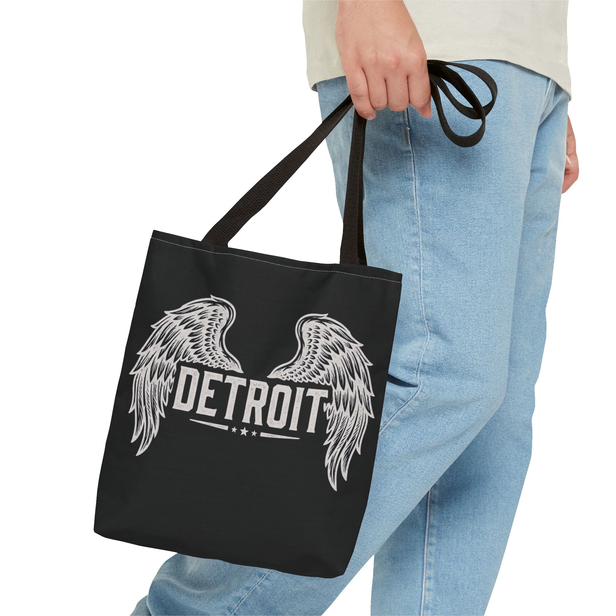Detroit Wings Tote Bag — Vintage Angel Wing City Pride Tote