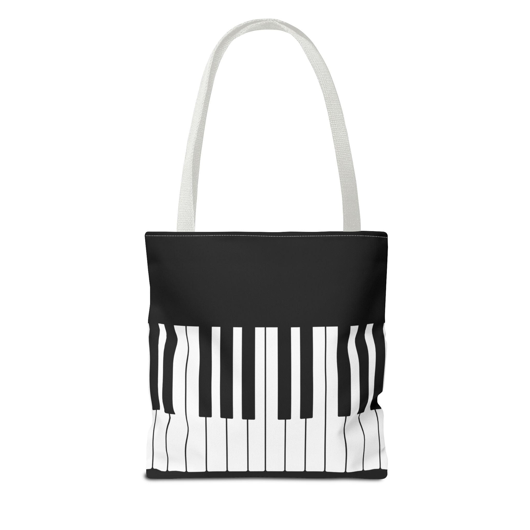Piano Keys Tote Bag - Musician Keyboard Print Canvas Tote