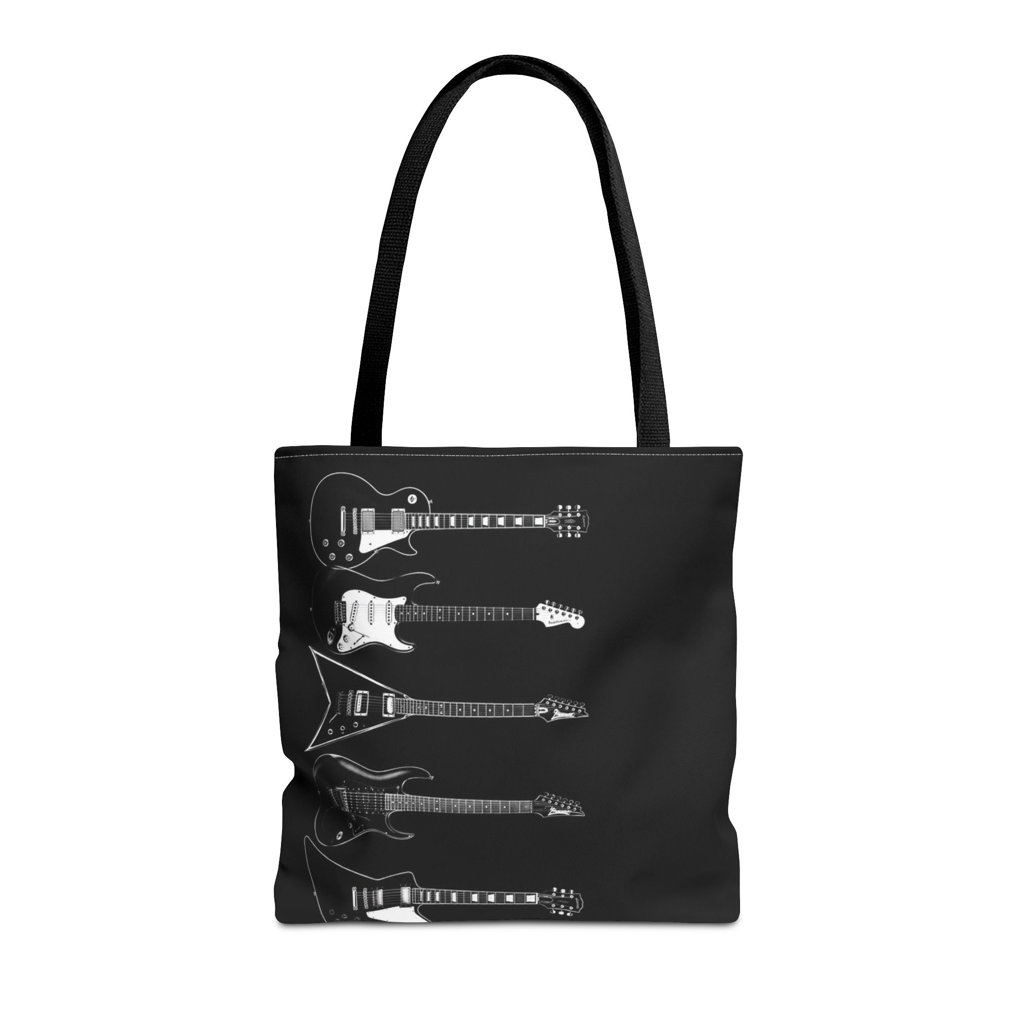 Electric Guitars Black Tote Bag – Rock Music Instrument Shopper